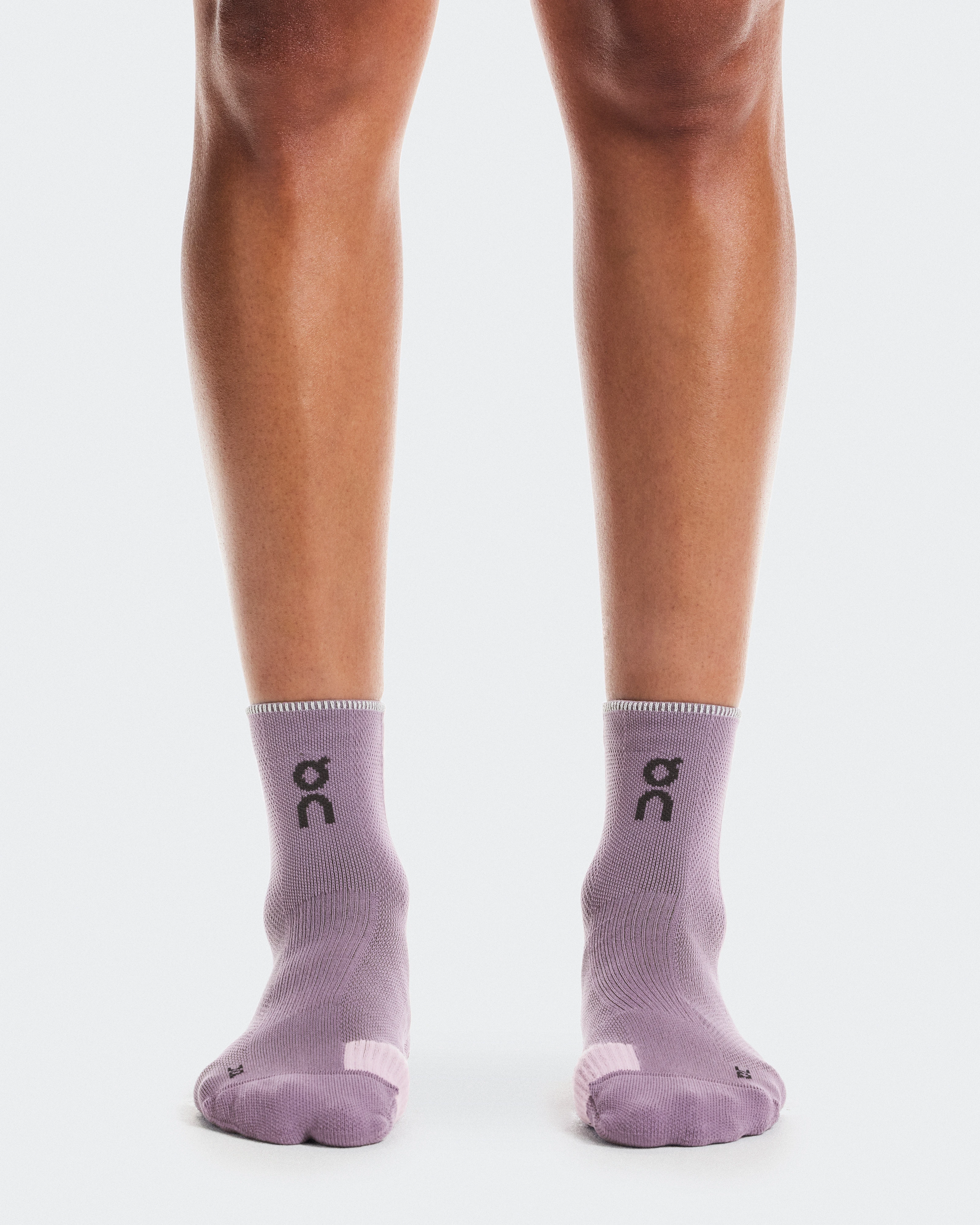 On Performance Run Sock Mid Dewberry & Sakura Unisex Socks