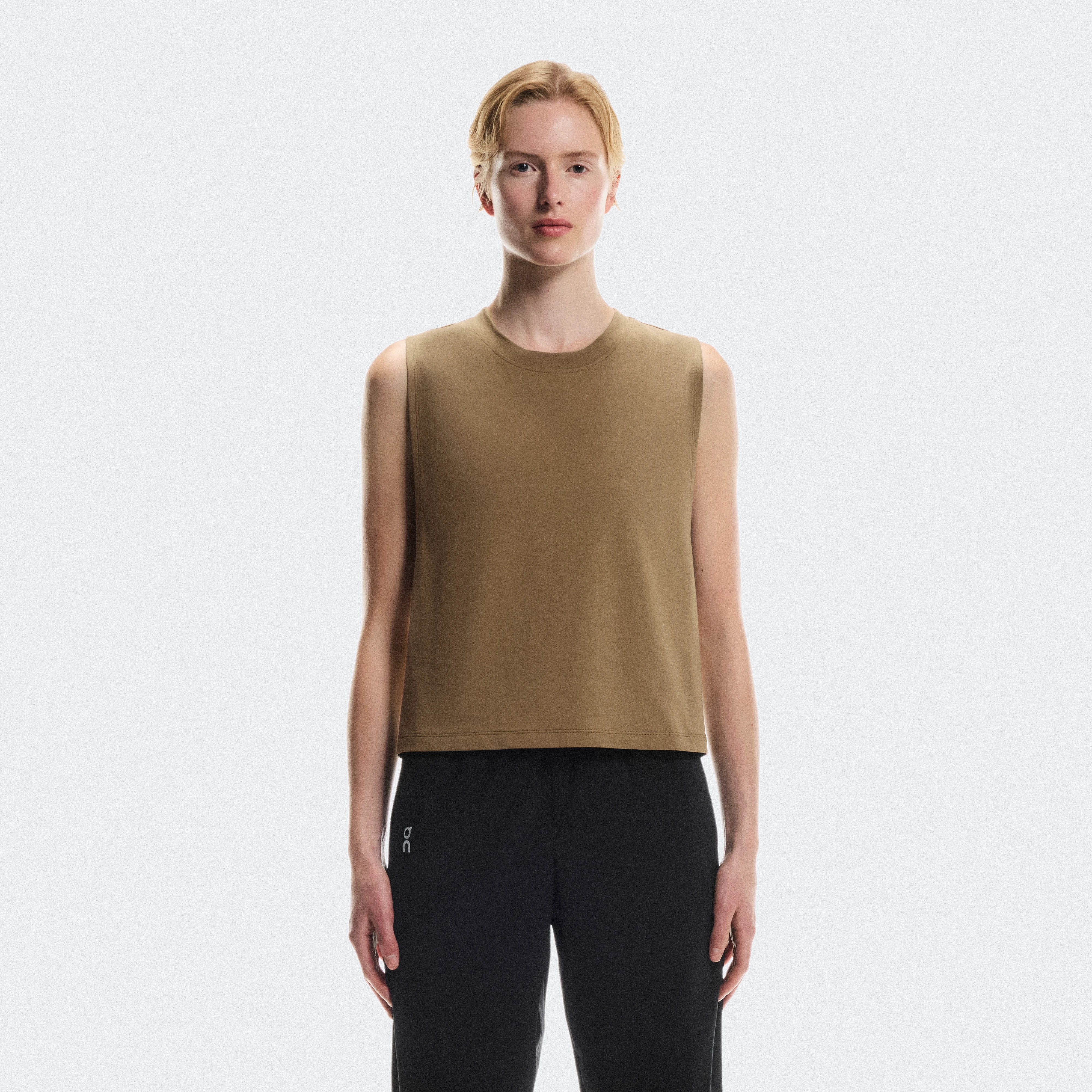 On Focus Crop Brown Women Women – Mixed workouts, all-day wear, cropped design Tops and t-shirts