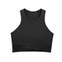 Race Crop Shirt in Black/Shadow