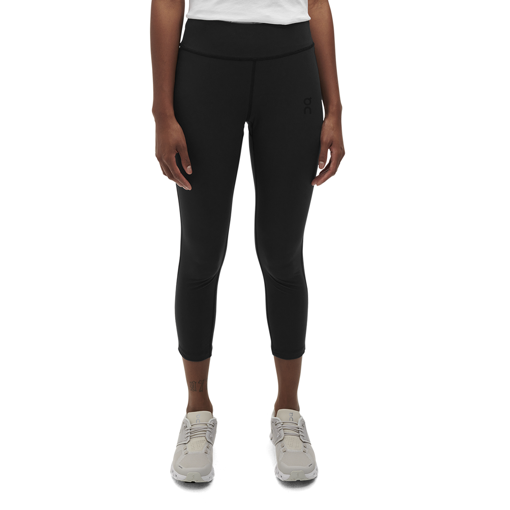 On Running, Pants & Jumpsuits, On Running On Cloud Tights Womens L Black  Cropped Zip Pocket Stretch Active Nwt