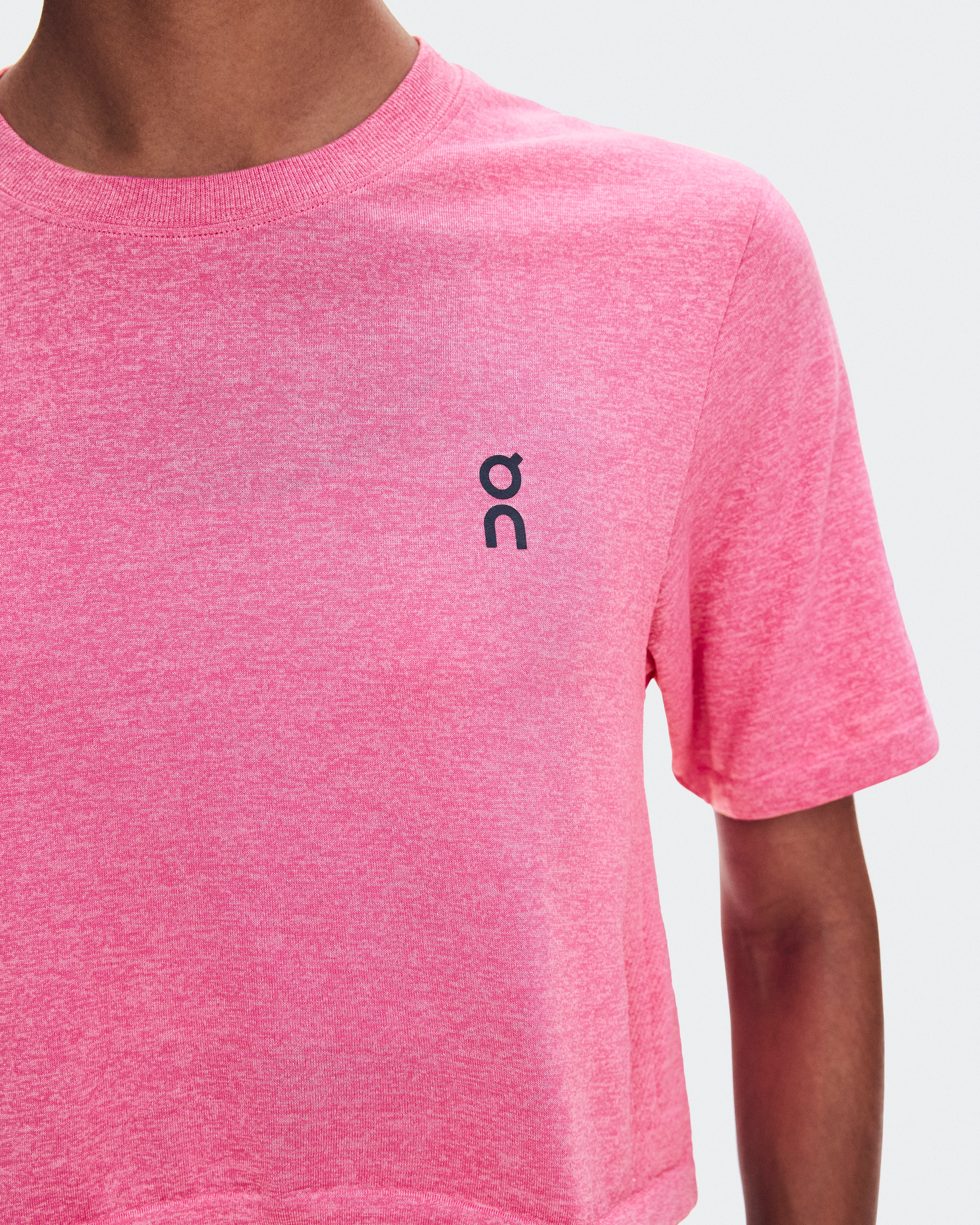 On Train Flex-T Crop Bubblegum Heather Women Tops and t-shirts