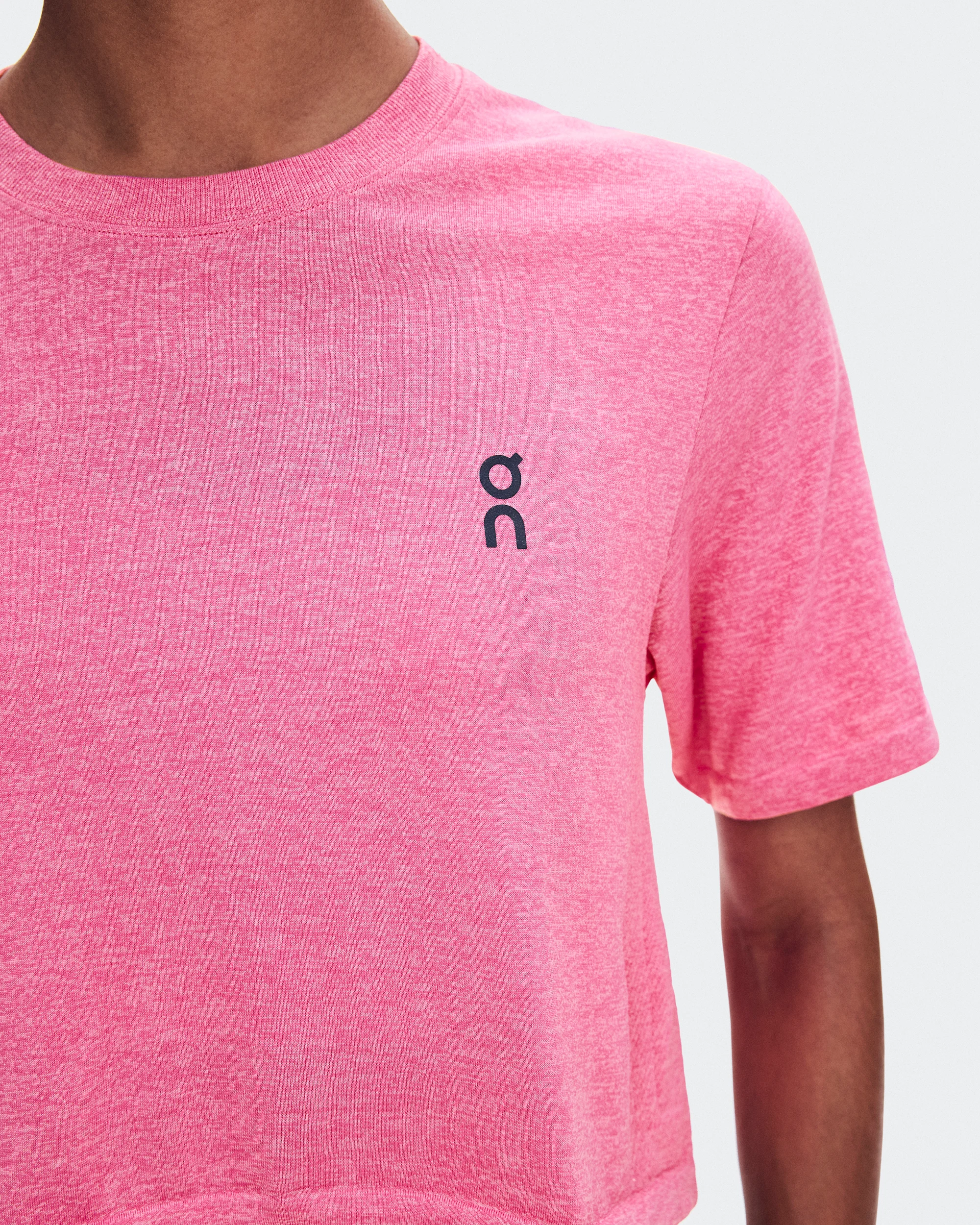 Women's Train Flex-T Crop Bubblegum Heather - thumbnail 4