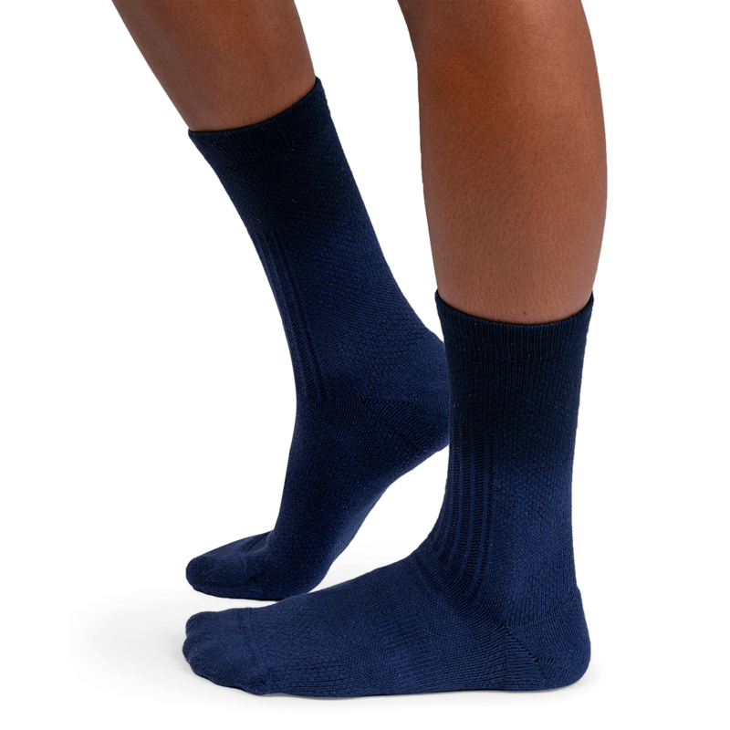 On Women's All-Day Sock in Denim/Black, Size: 5-6