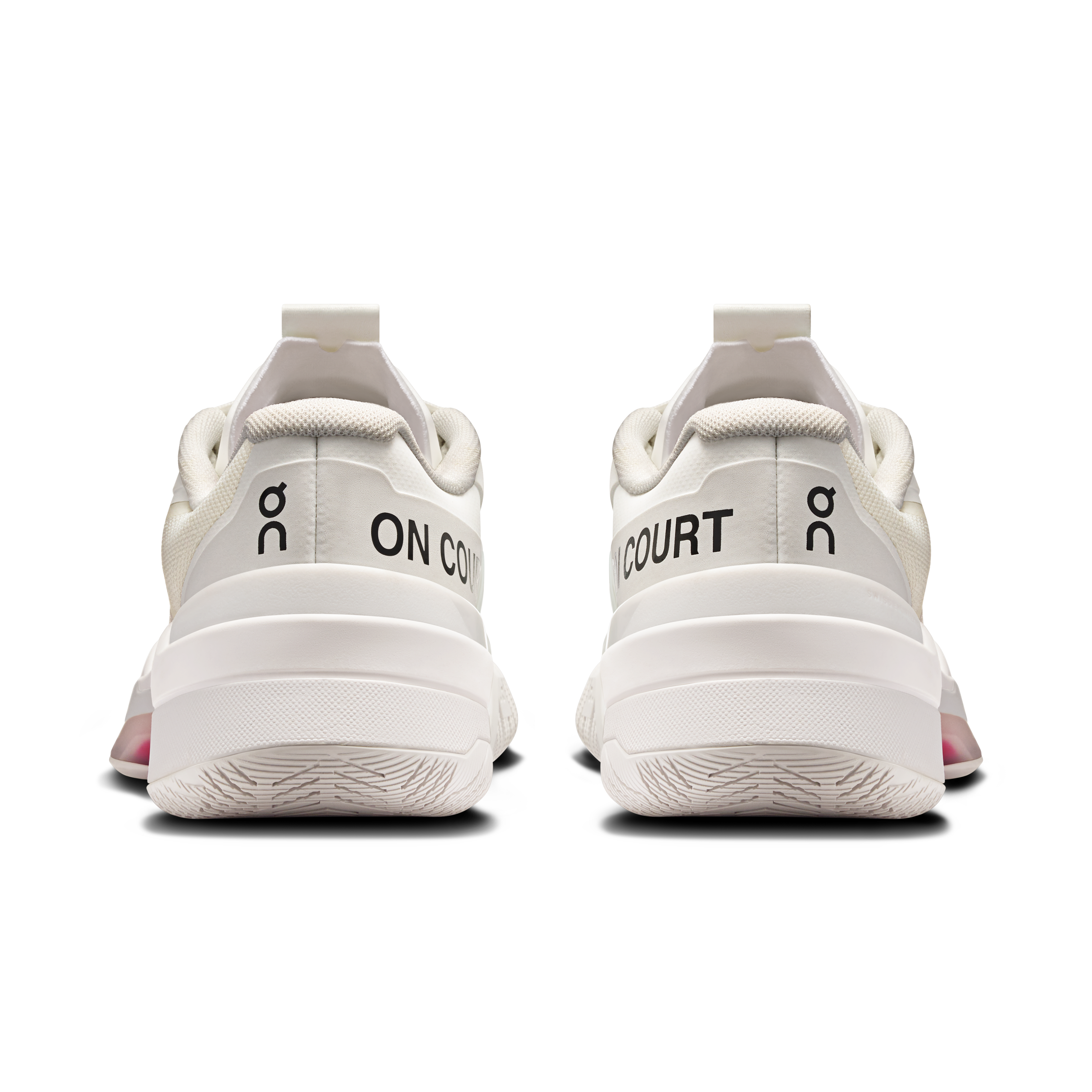 On THE ROGER Pro Fire White & Pink Women Tennis Shoes