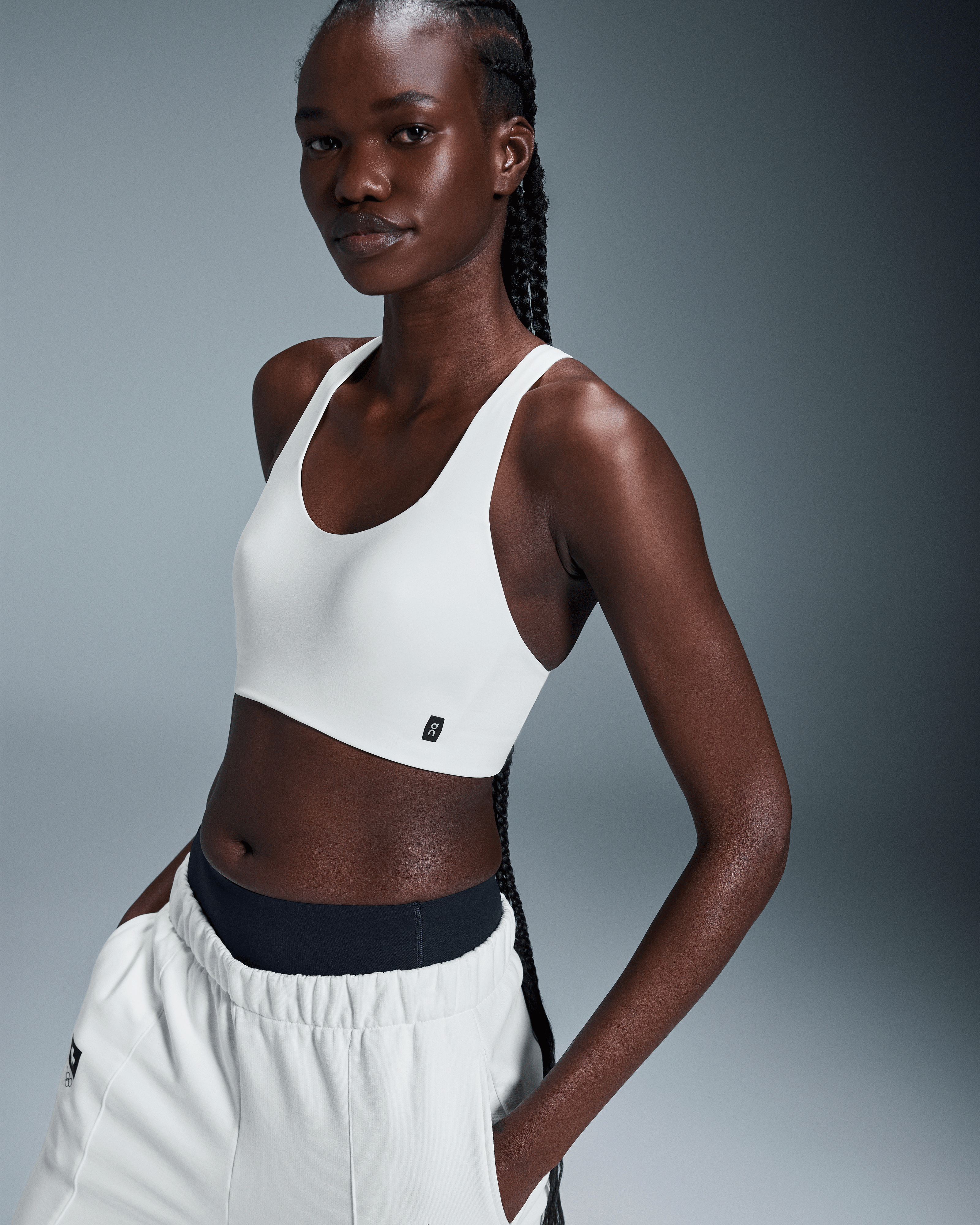 On Swiss Olympic Active Bra Undyed-White Women Bras