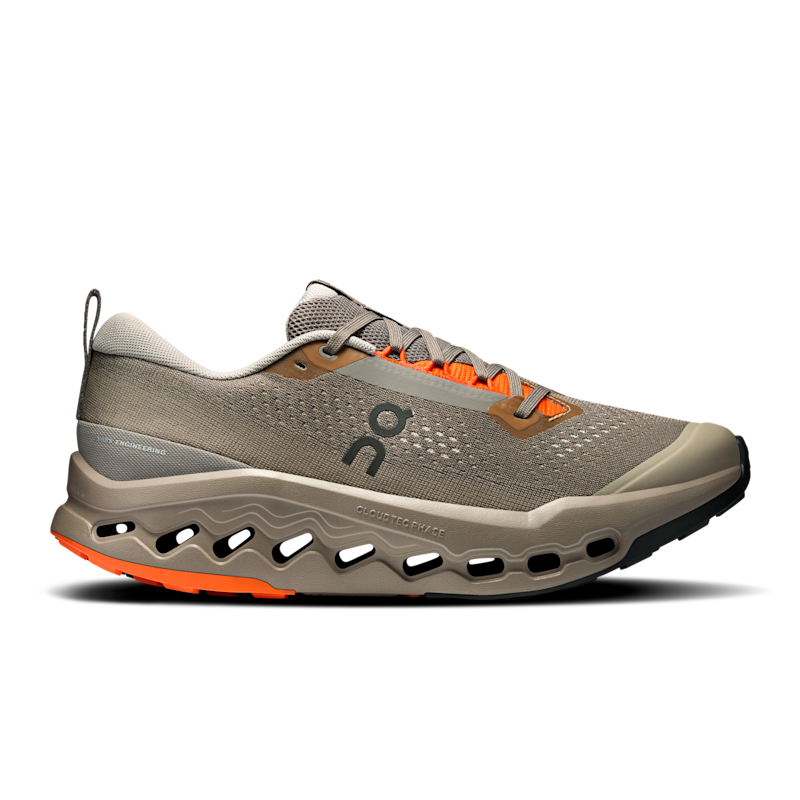 On Men's Cloudsurfer Trail 2 Running Shoe in Eclipse/Cinder, Size: 13, Recycled Polyester