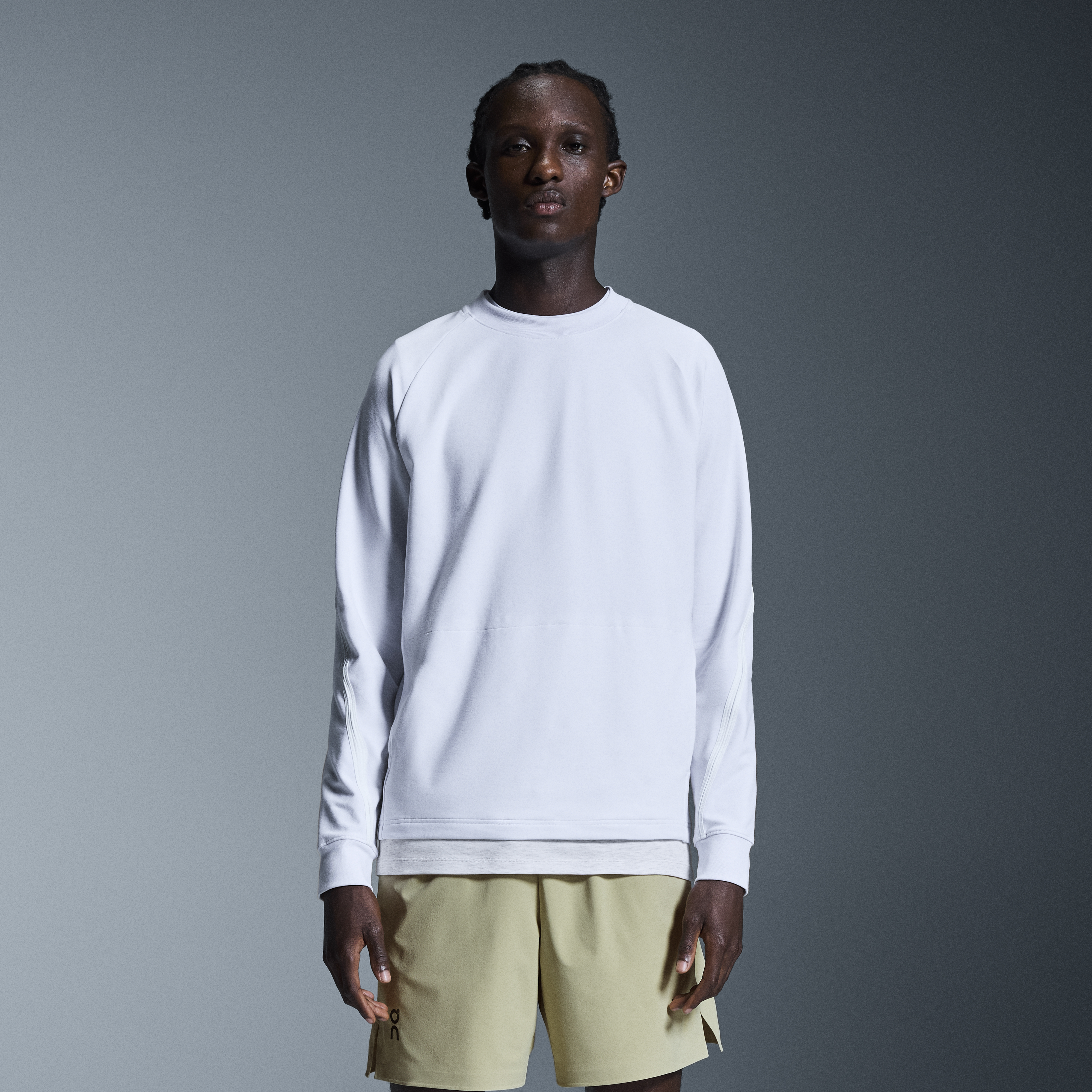 Studio Crew Sweater in White