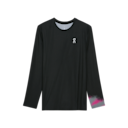 Court Long-T Long-Sleeve Shirt in Black/Rock