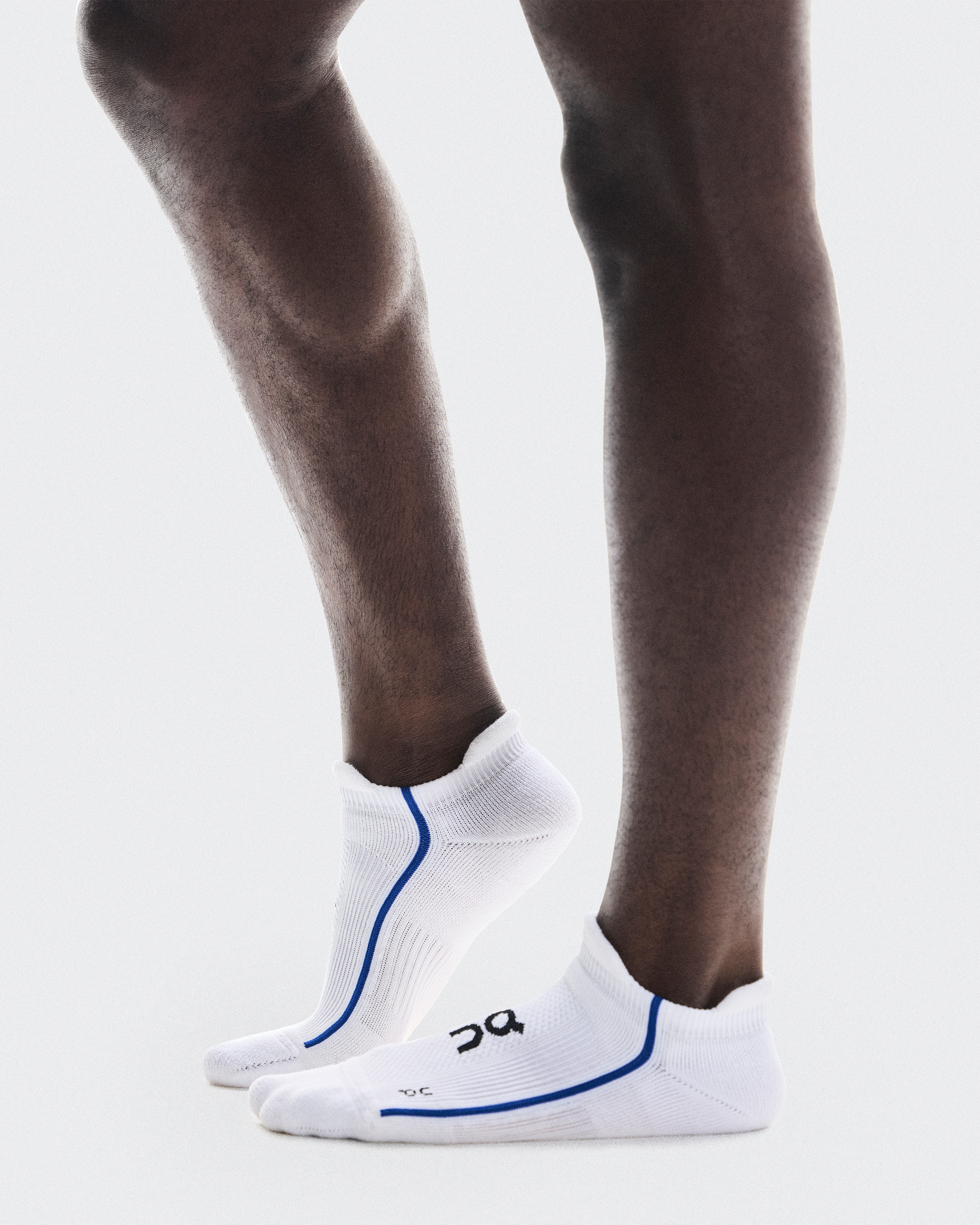 Court Sock LowUnisex / White | Indigo / 38-40