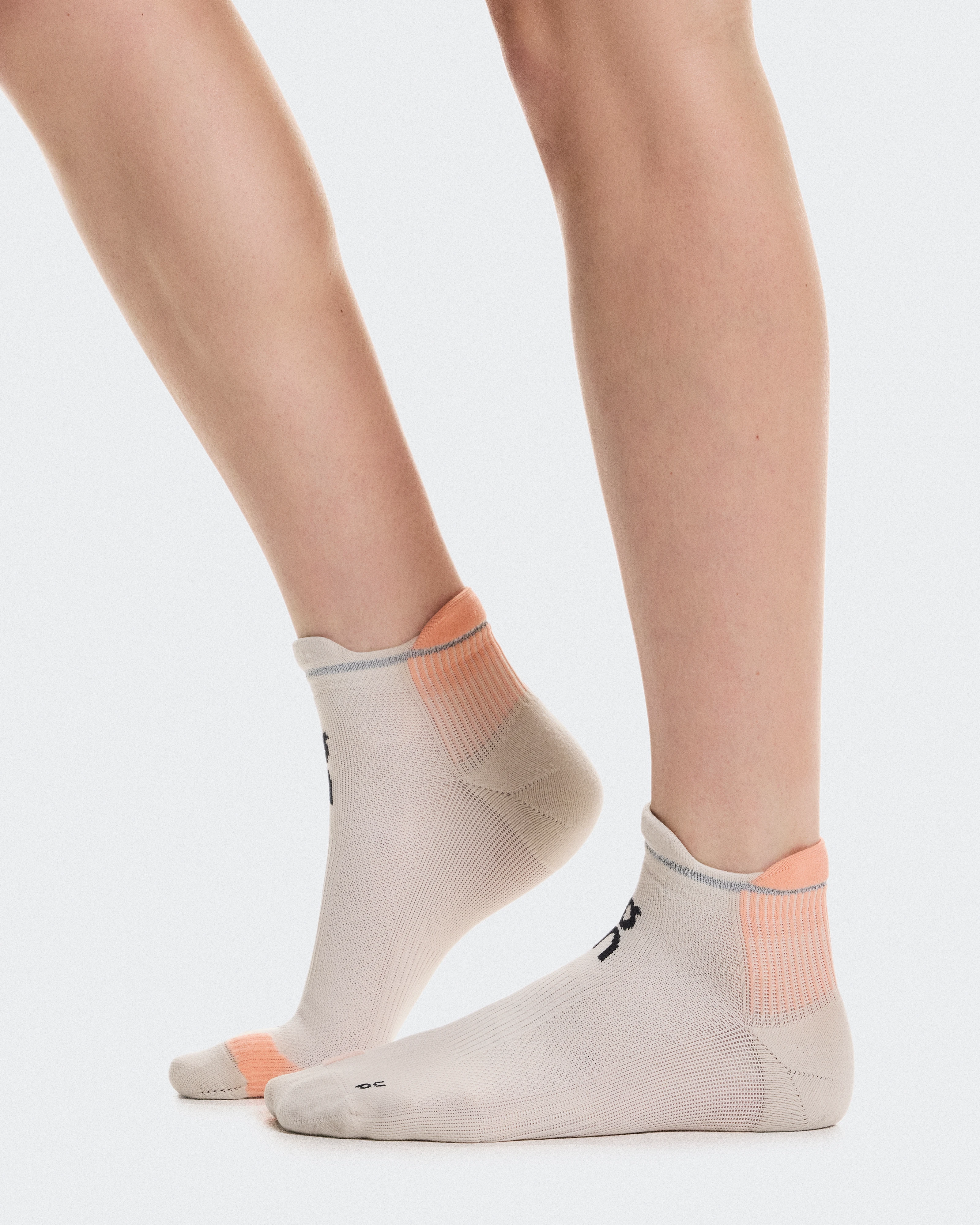 On Performance Run Sock Low Pearl & Sunstone Unisex Socks
