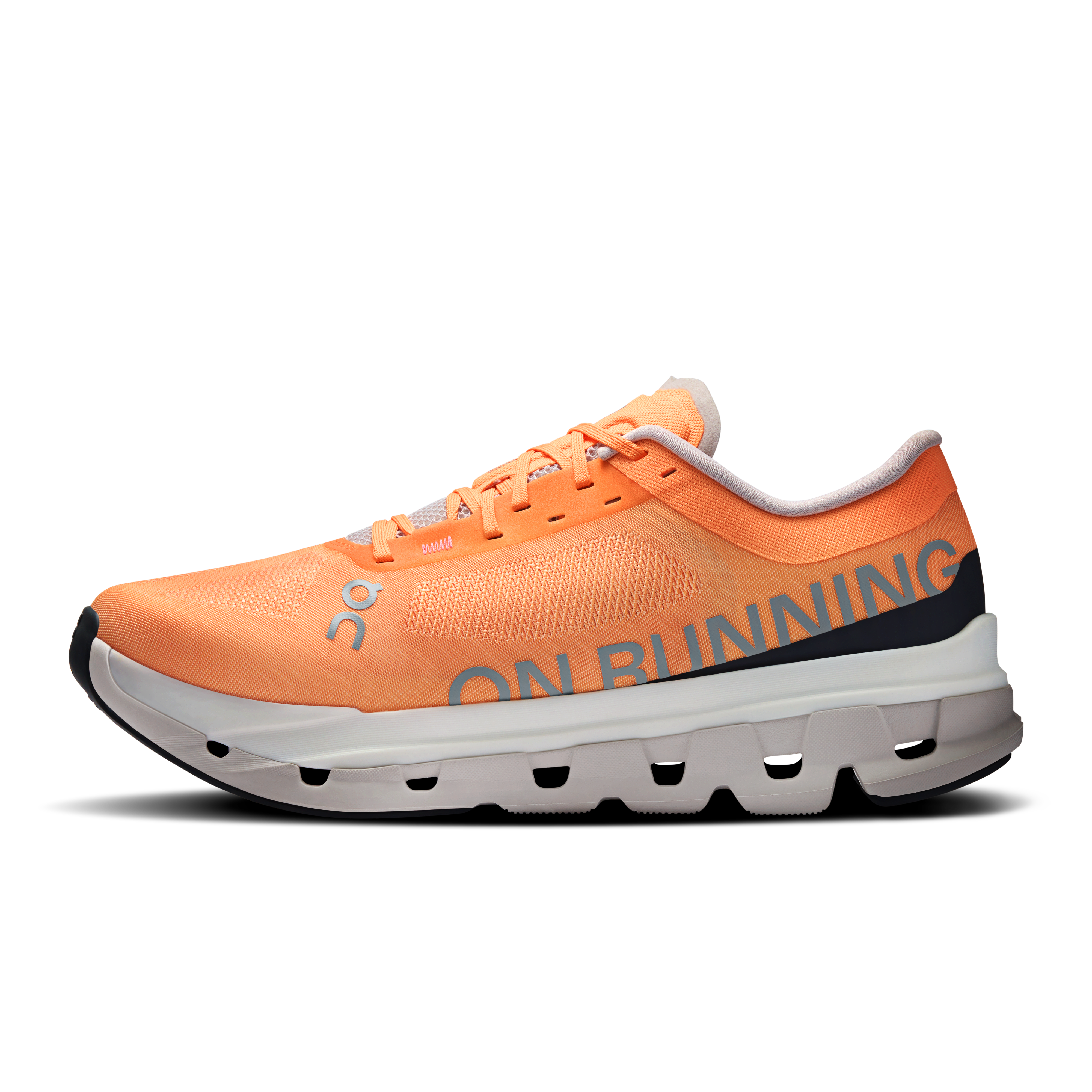 On Cloudflow 5 Tangerine & Silver Men Road running Shoes