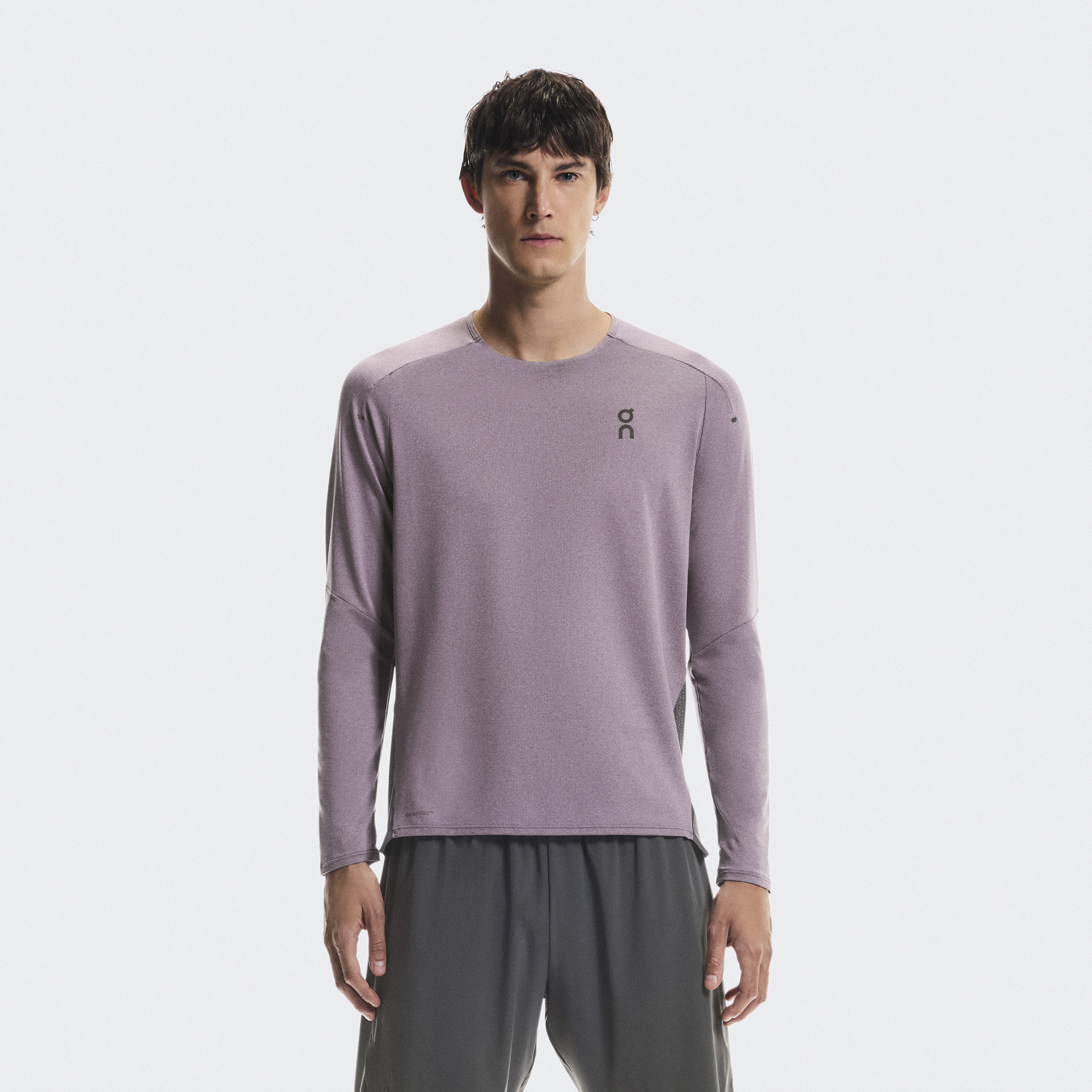 Performance Long-T Long-Sleeve Shirt in Dewberry/Eclipse