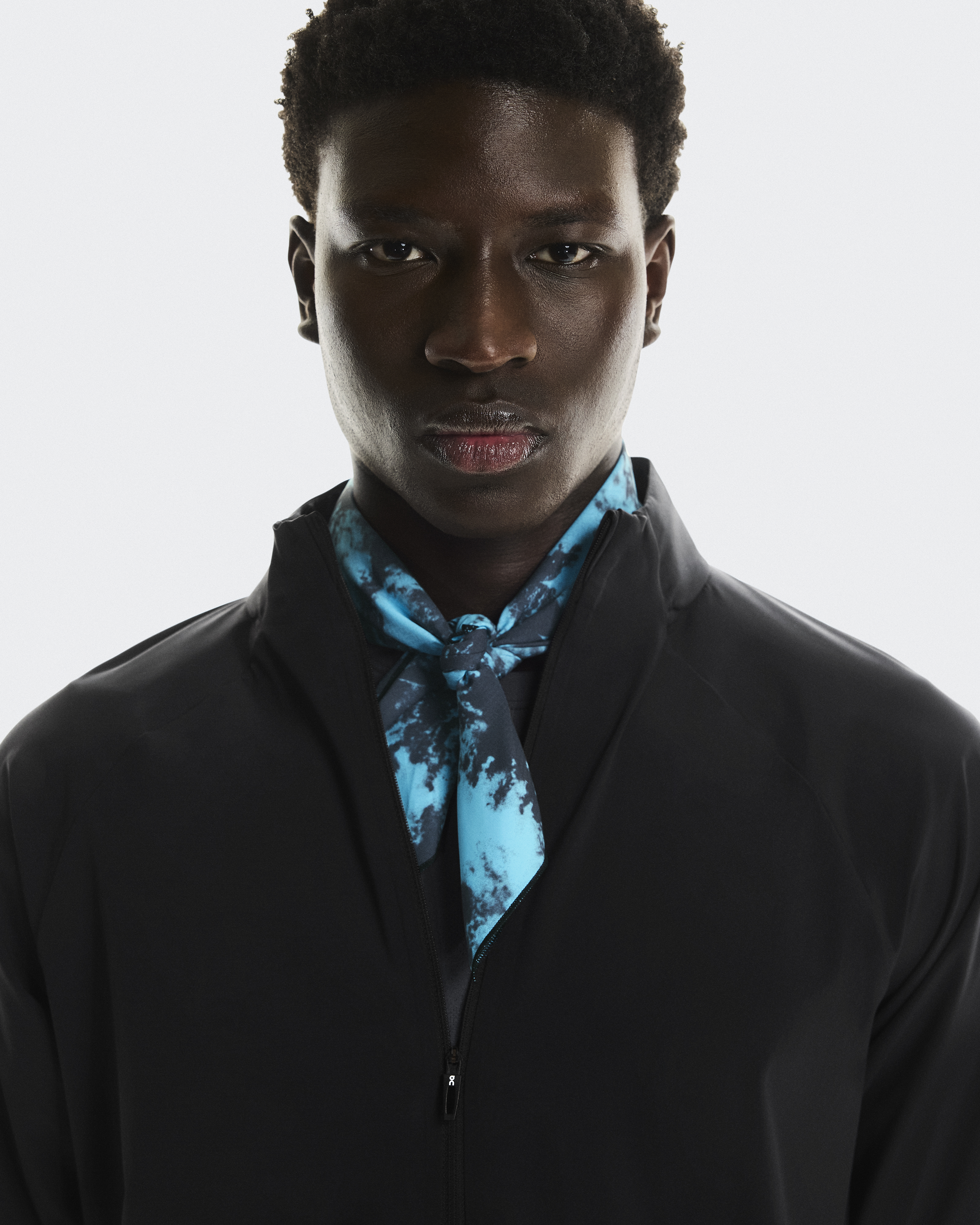 On Trail Bandana en Horizon/Navy, Polyester