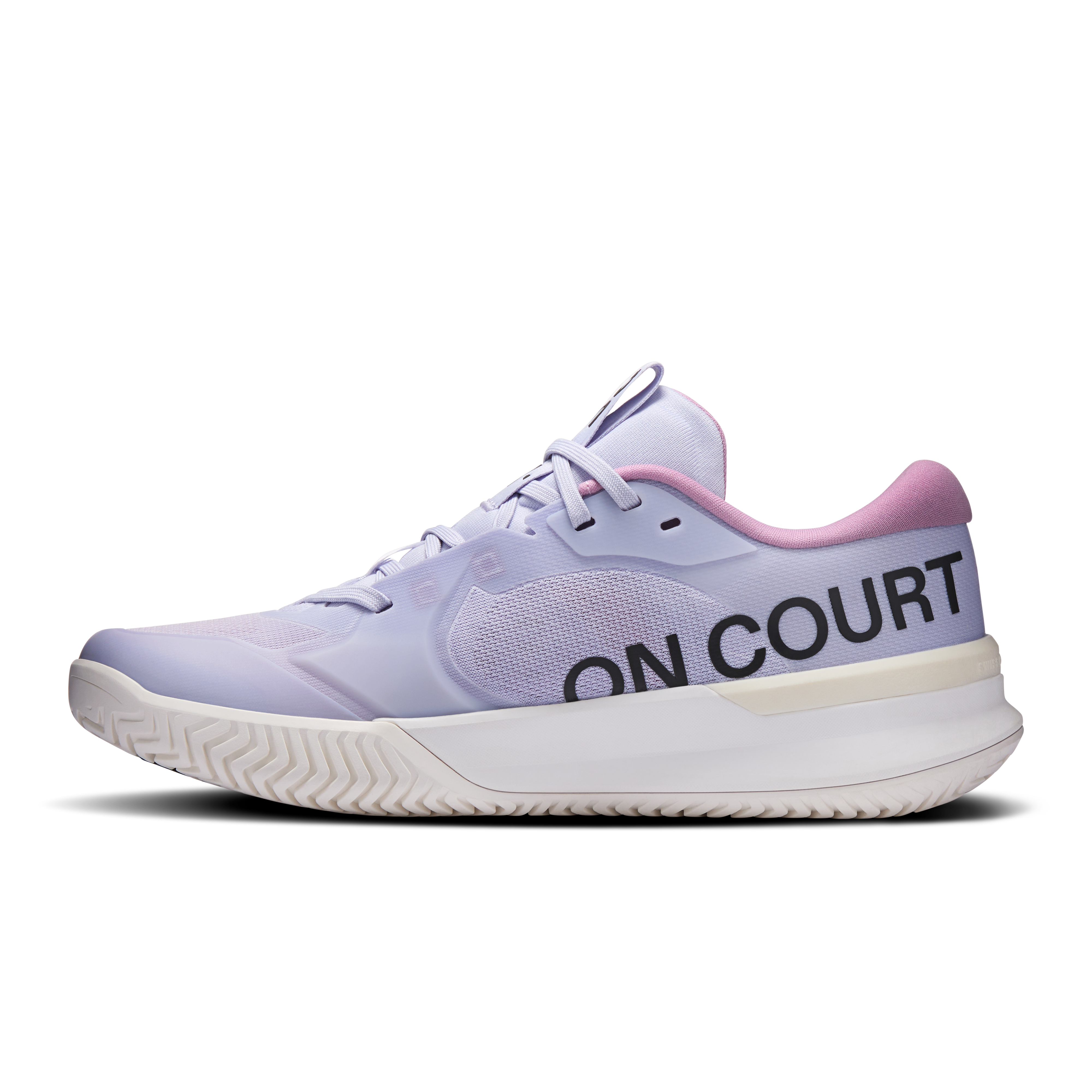 On THE ROGER Pro 3 Clay Thistle & Pink Women Tennis Shoes