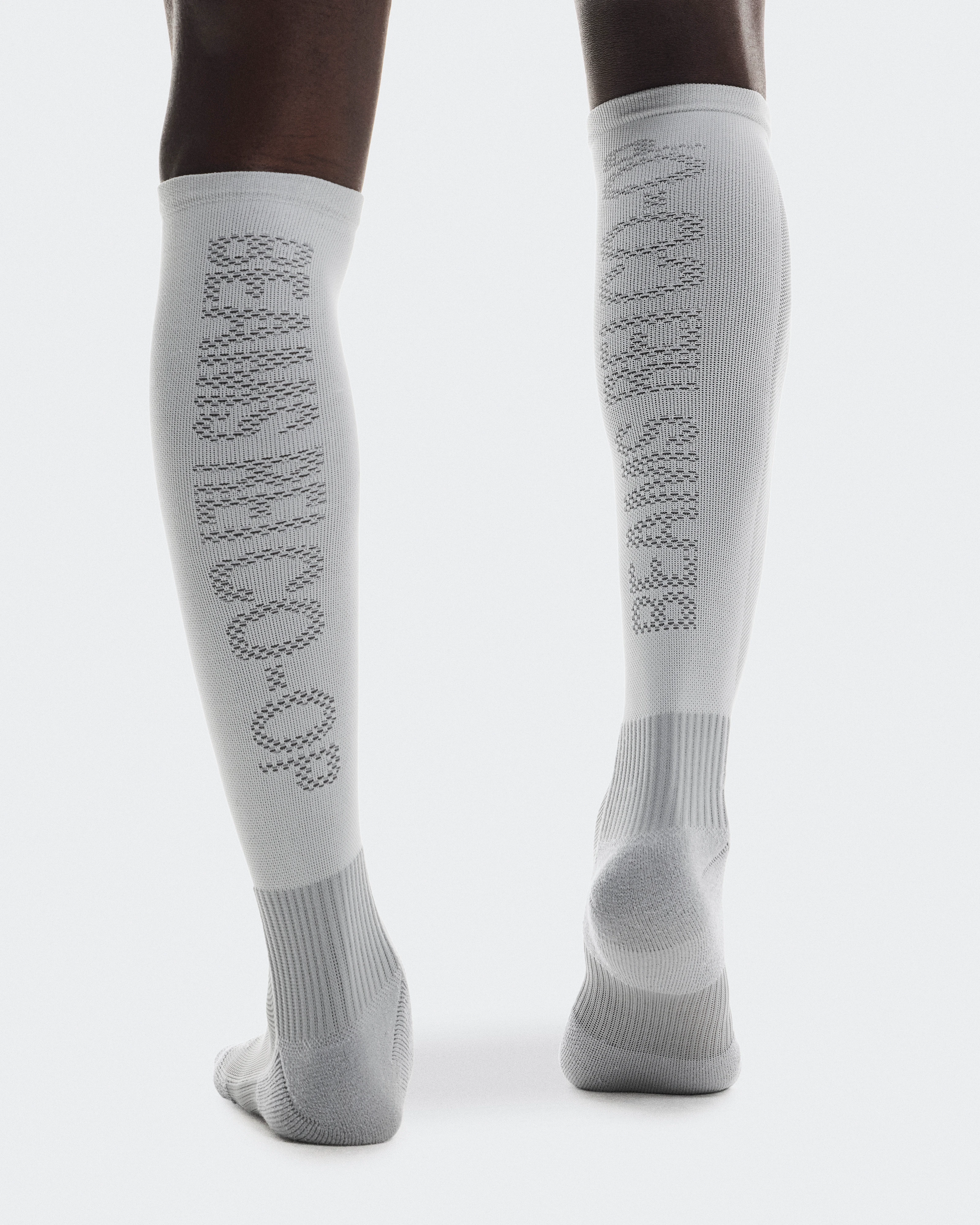 On Trail Sock BEAMS REI White & Glacier Unisex Socks