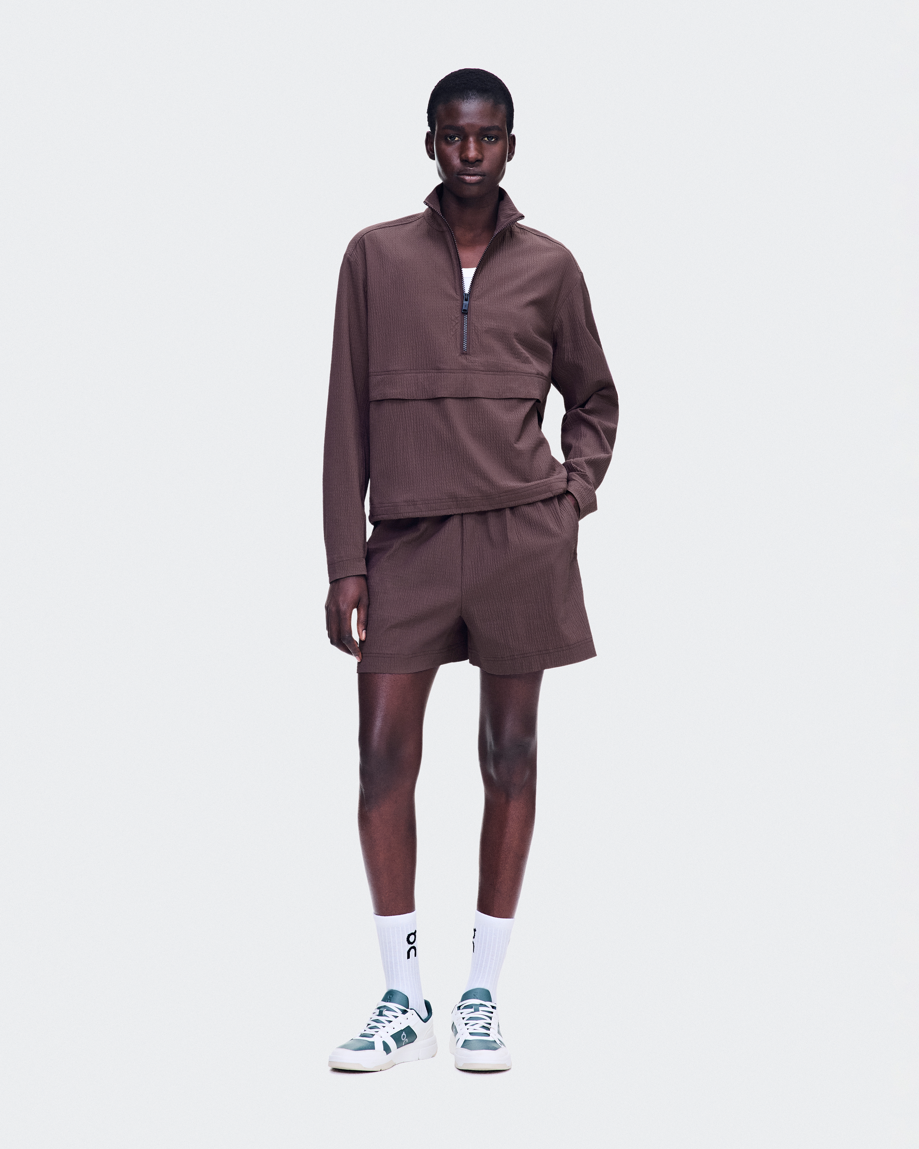 Courtside 1/2 Zip EazeWomen / Mulberry / L