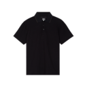 Courtside Polo Short-Sleeve Shirt in Black/Eclipse