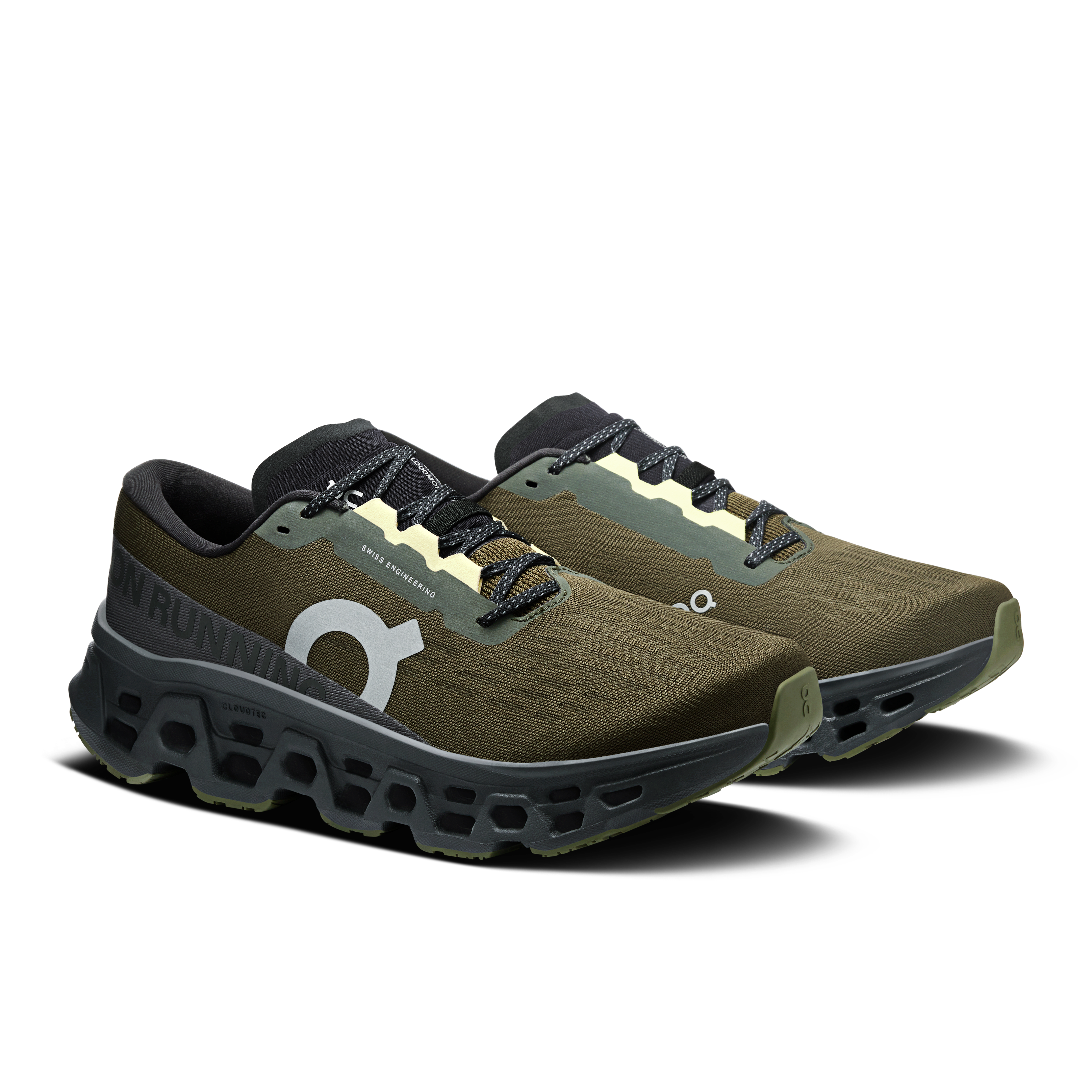 On Cloudmonster 3 Olive & Eclipse 남성 로드 러닝 신발