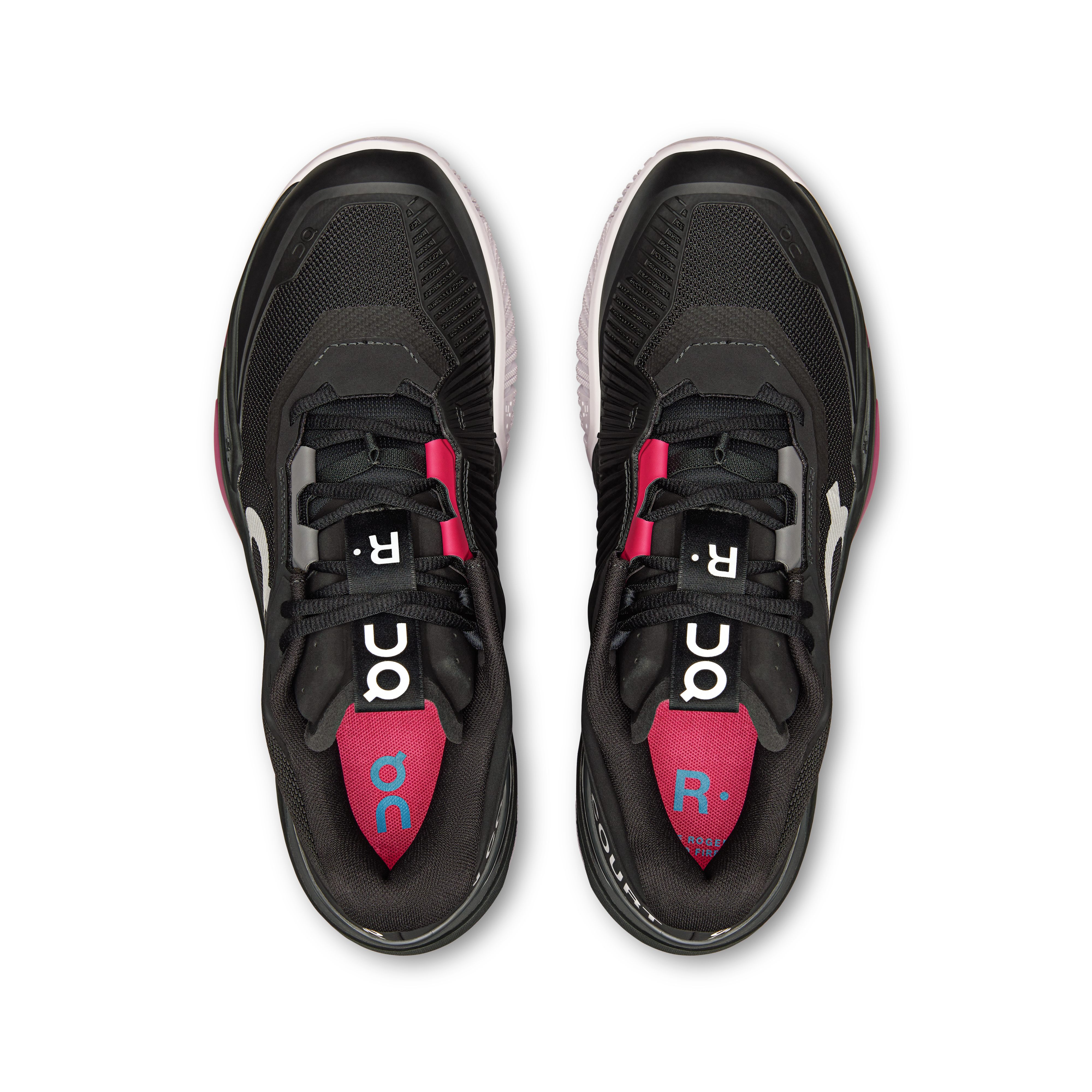 On THE ROGER Pro Fire Black & Pink Herren Tennis Schuhe