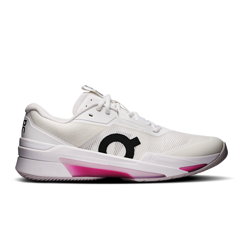 On THE ROGER Pro Fire Zapatillas de Tenis para Hombre en White/Pink, Talla: 46, Polyester Tpu