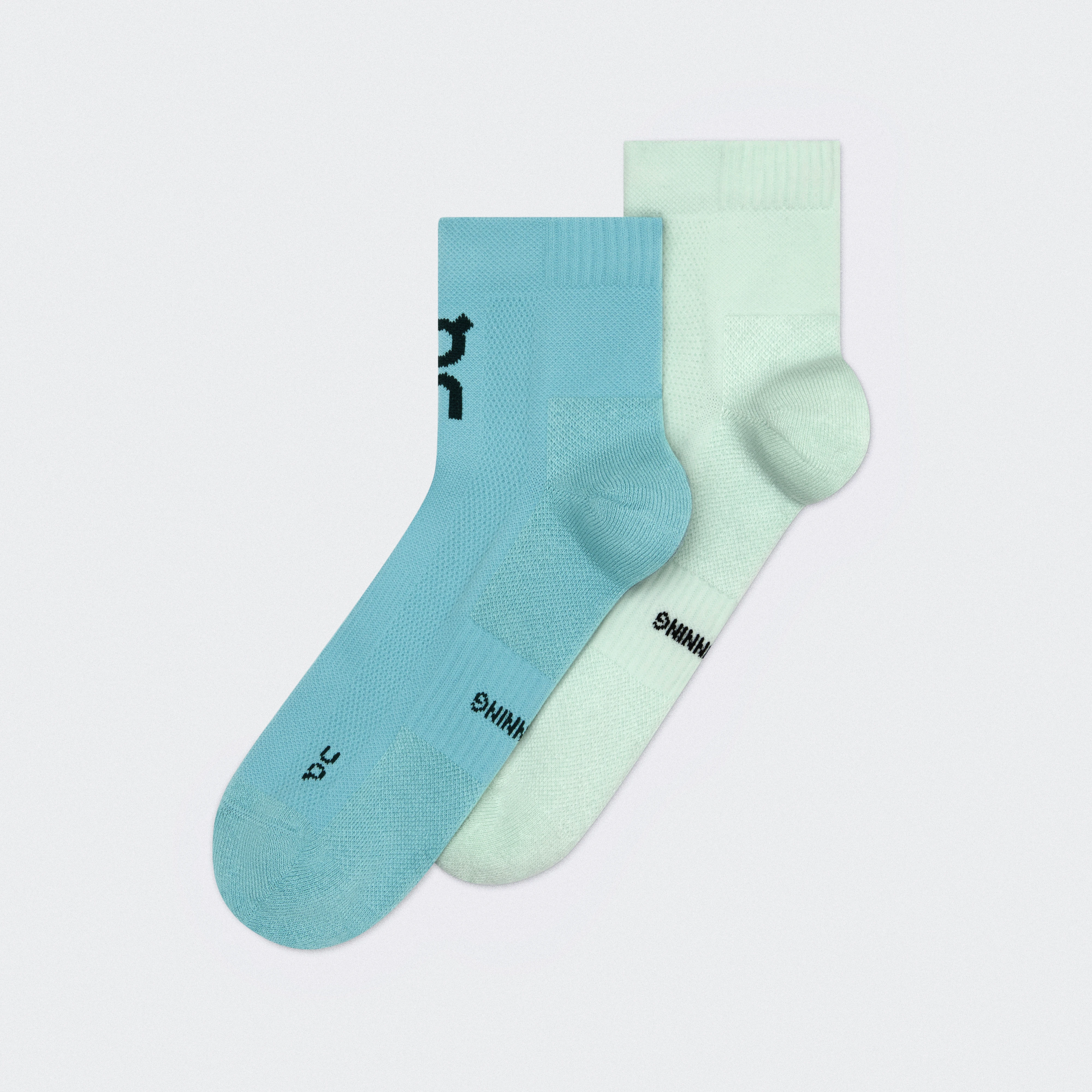 On Core Run Sock Mid 2P Flurry & Wash Unisex – Everyday running, breathable, cushioned Socks