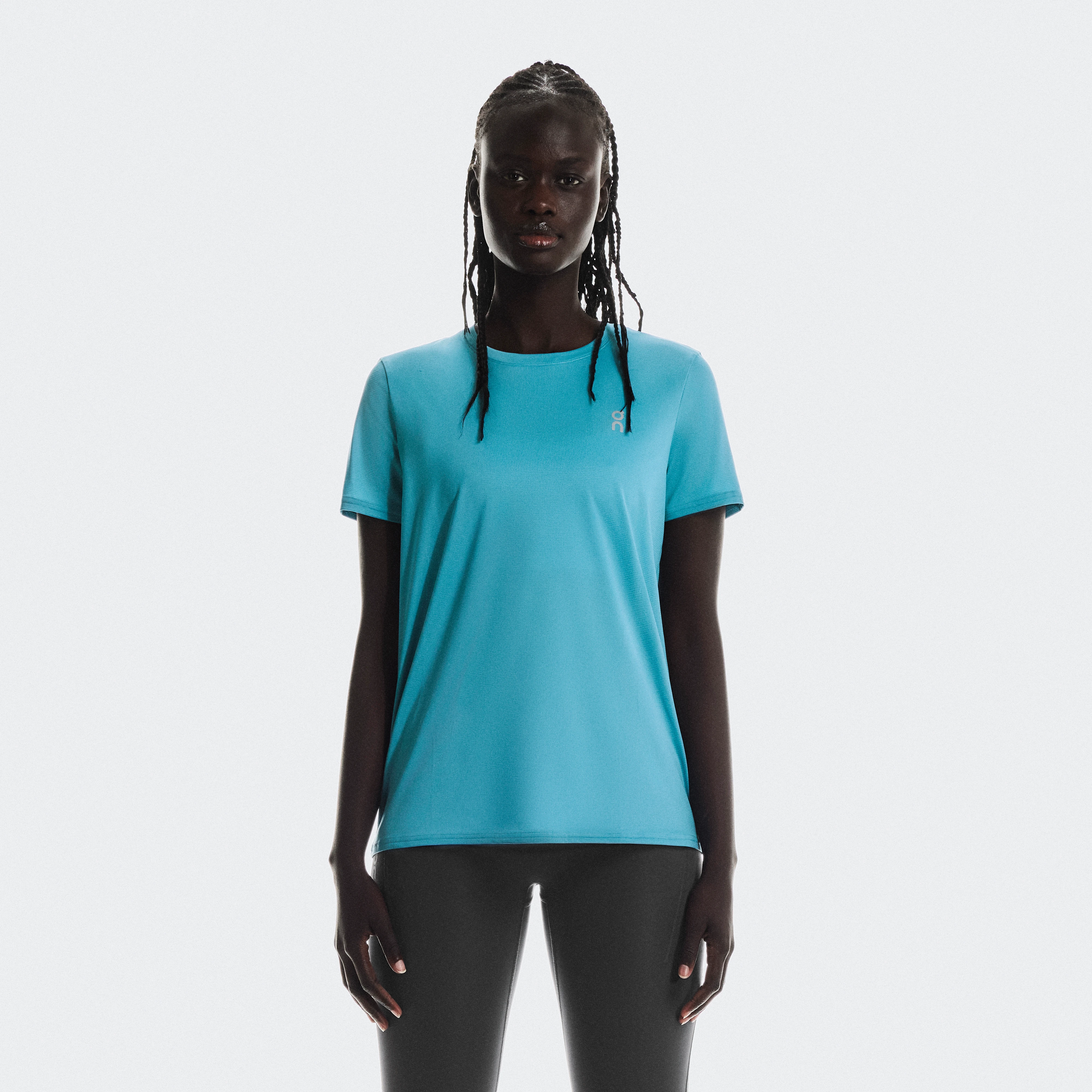 On Core-T Blue Women Women – Lightweight, versatile, running Tops and t-shirts