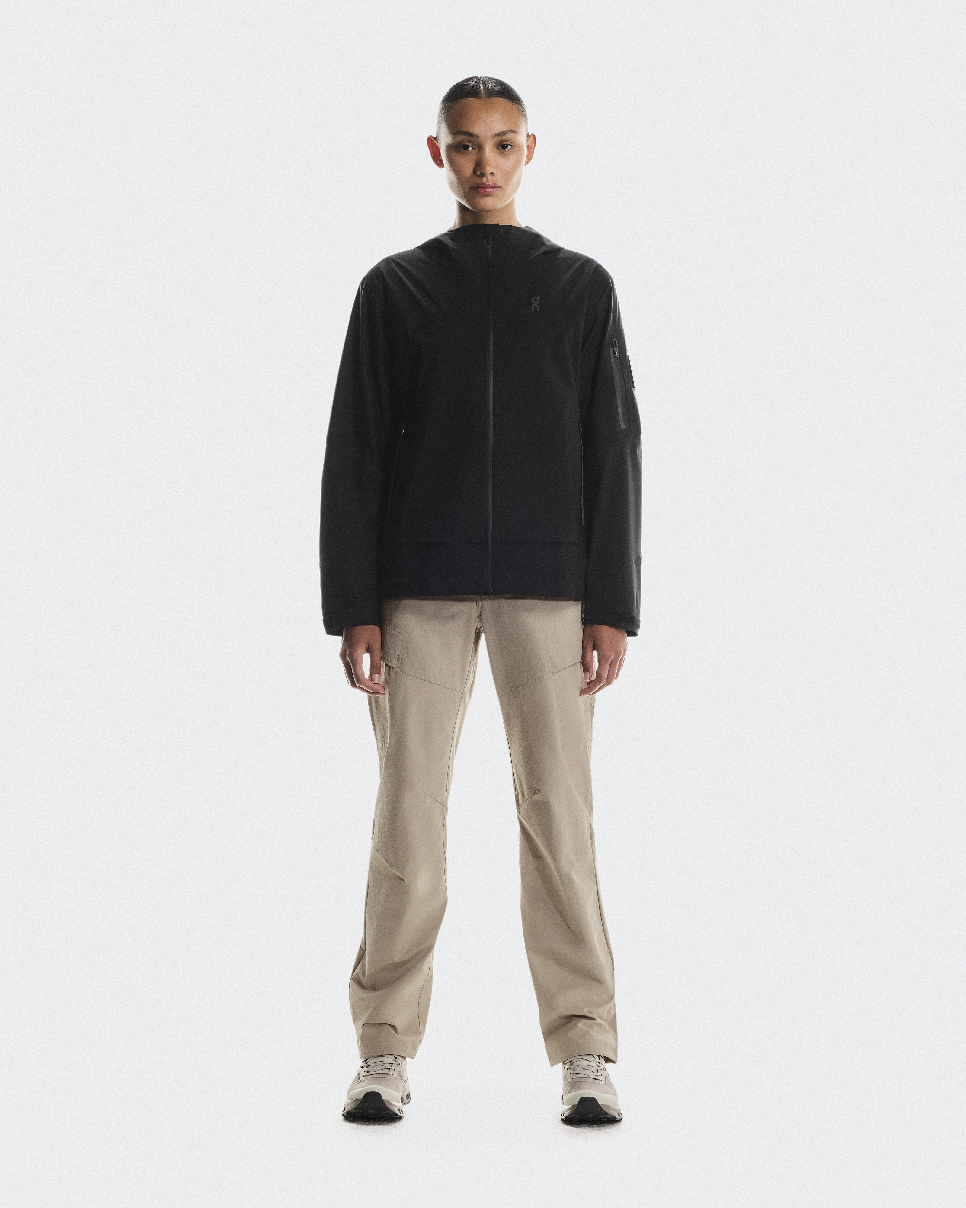 On Trek Jacket para Mujer en Black, Talla: Large, Polyester
