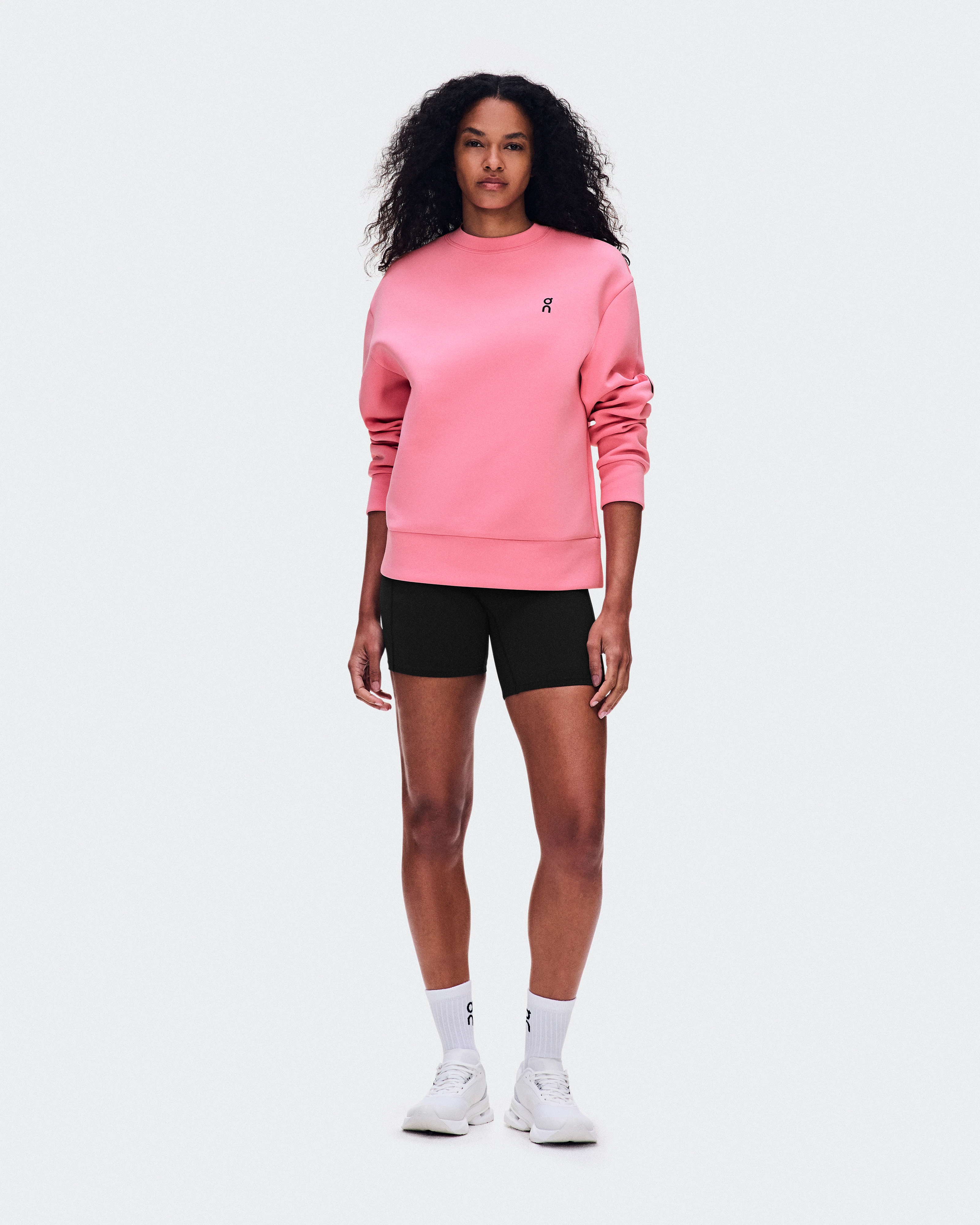 On Focus Tech Crew Magnolia Women Hoodies and sweatshirts