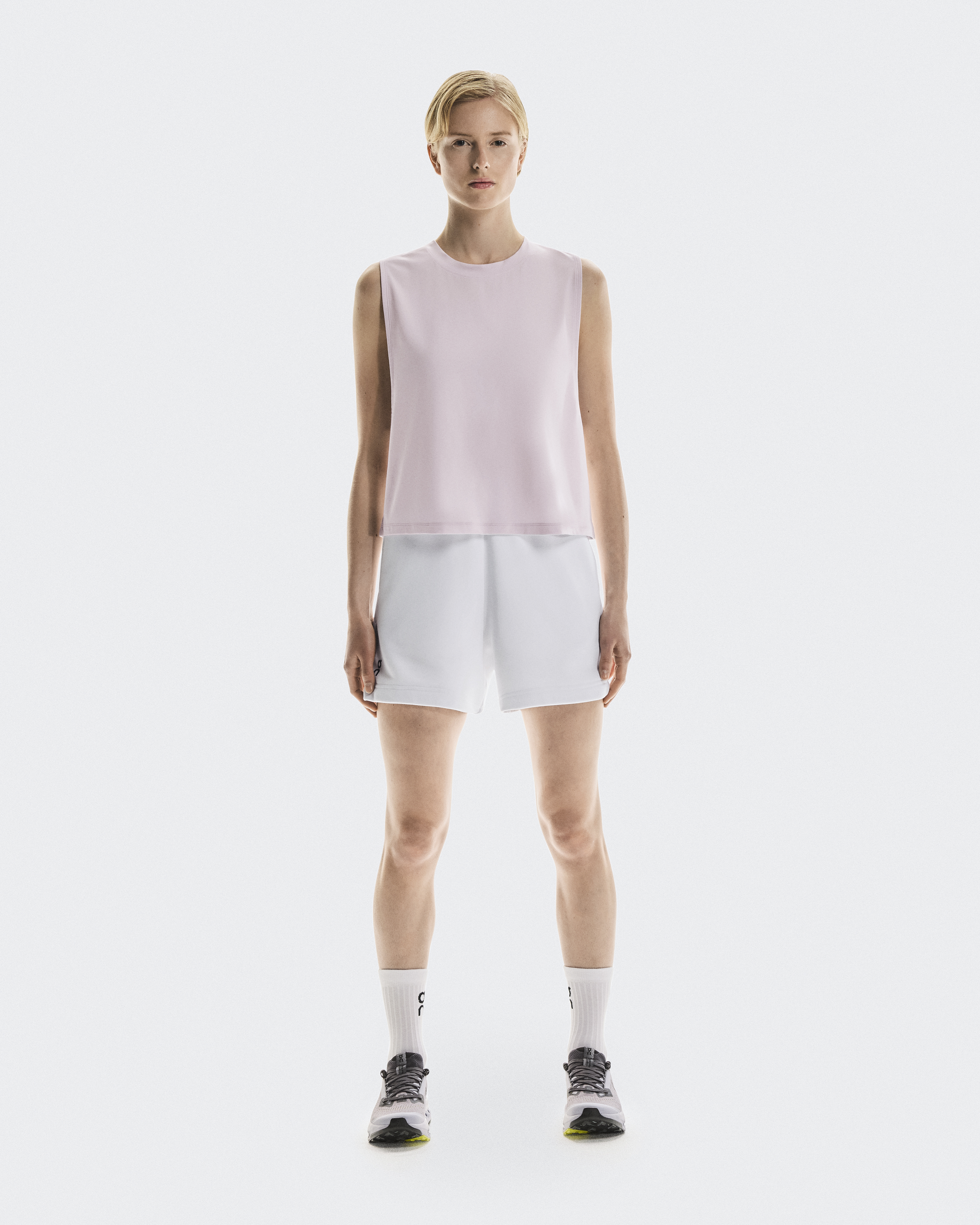 On Women's Focus Crop Shirt in Orchid, Size: XL, Polyester/Mesh Cotton