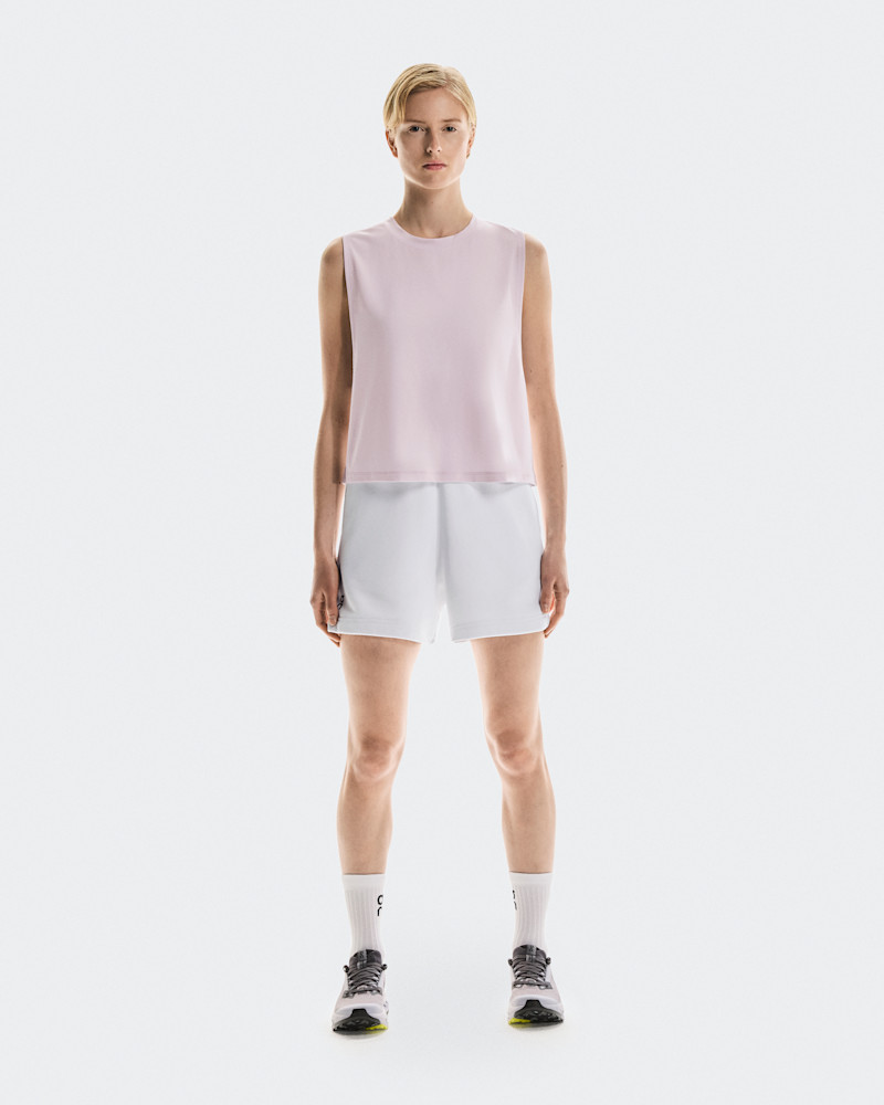 On Women's Focus Crop Shirt in Orchid, Size: XL, Polyester/Mesh