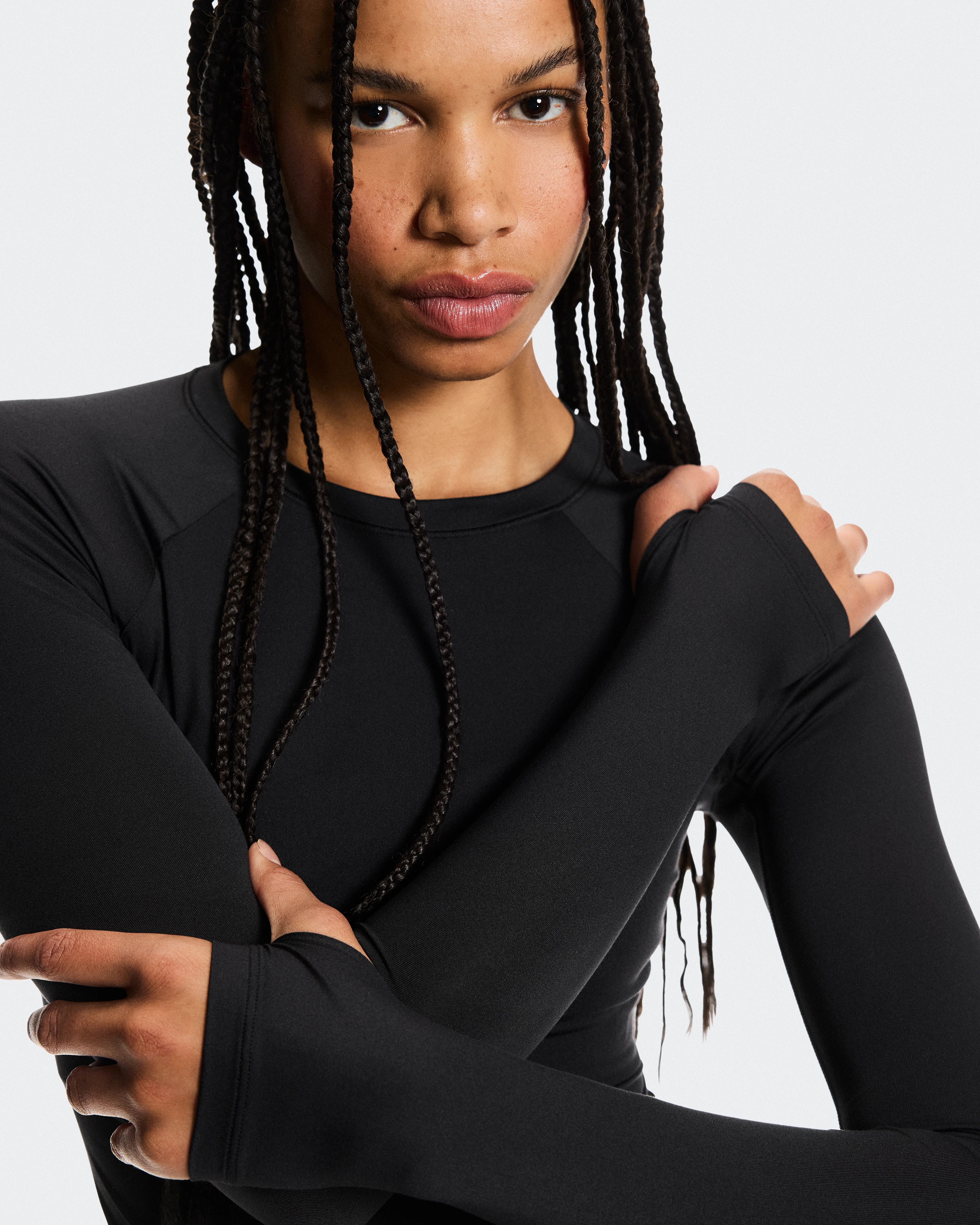 On Studio Long-T Black ウィメンズ トップス&Tシャツ