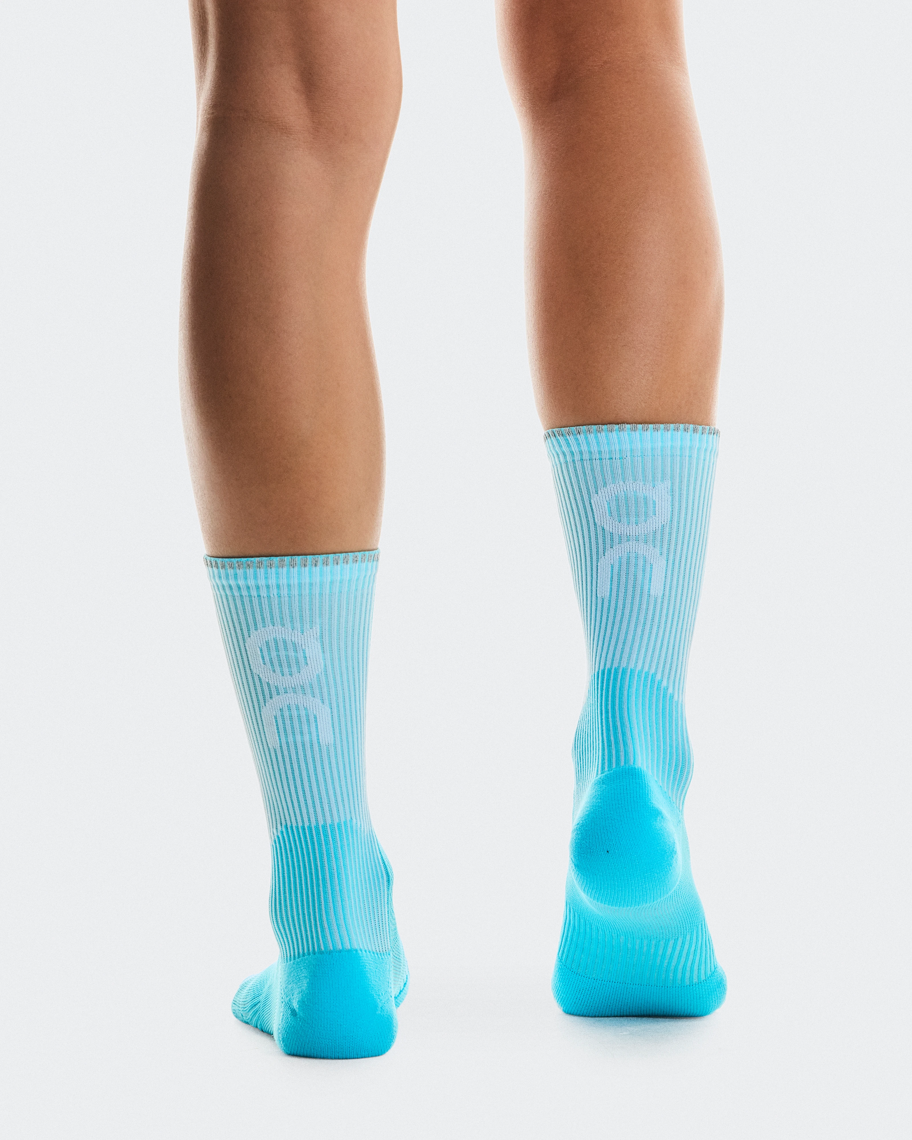 On Performance Run Sock High Horizon & White Unisex Socks