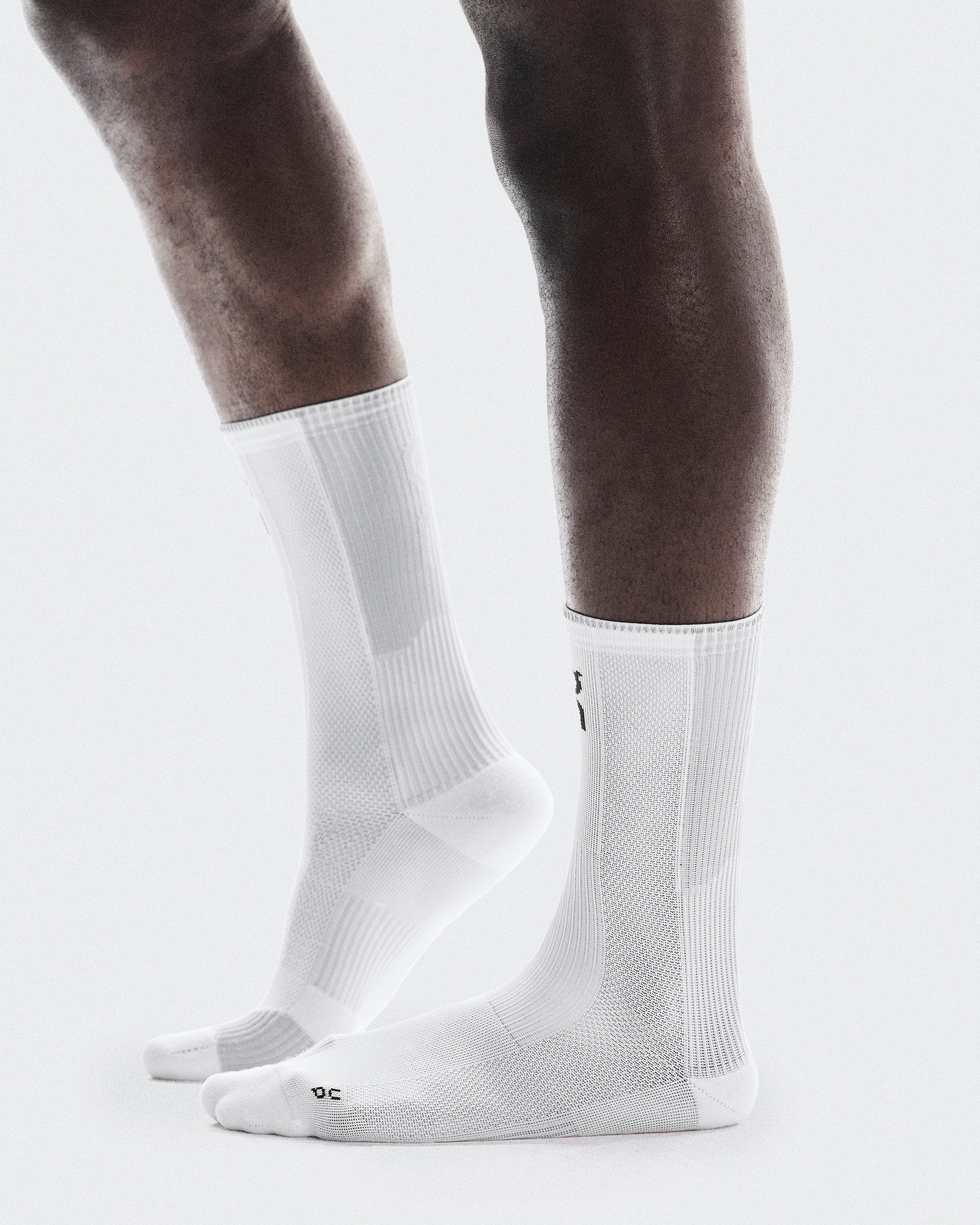 Performance Run Sock HighUnisex / White | Glacier / 47 - 49
