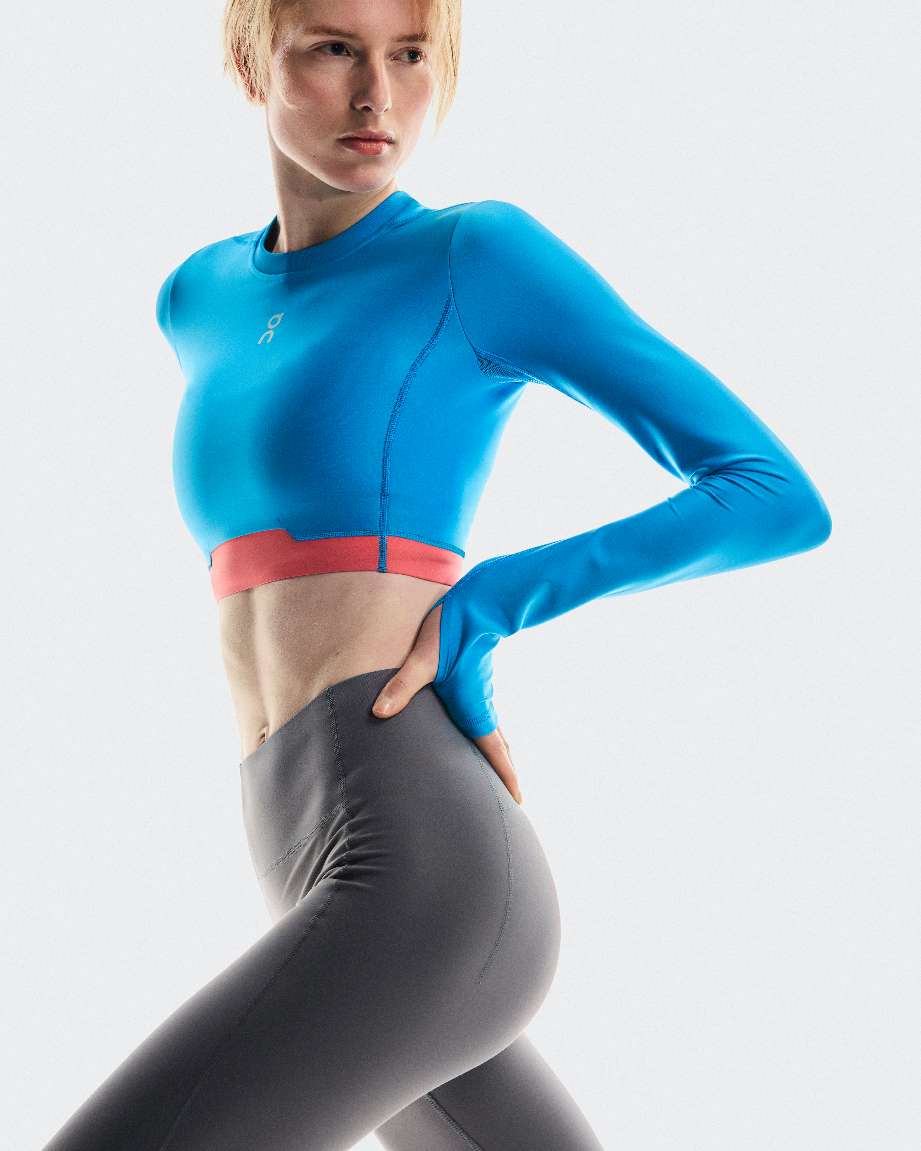 Train Long Sleeve CropWomen / Malibu / L