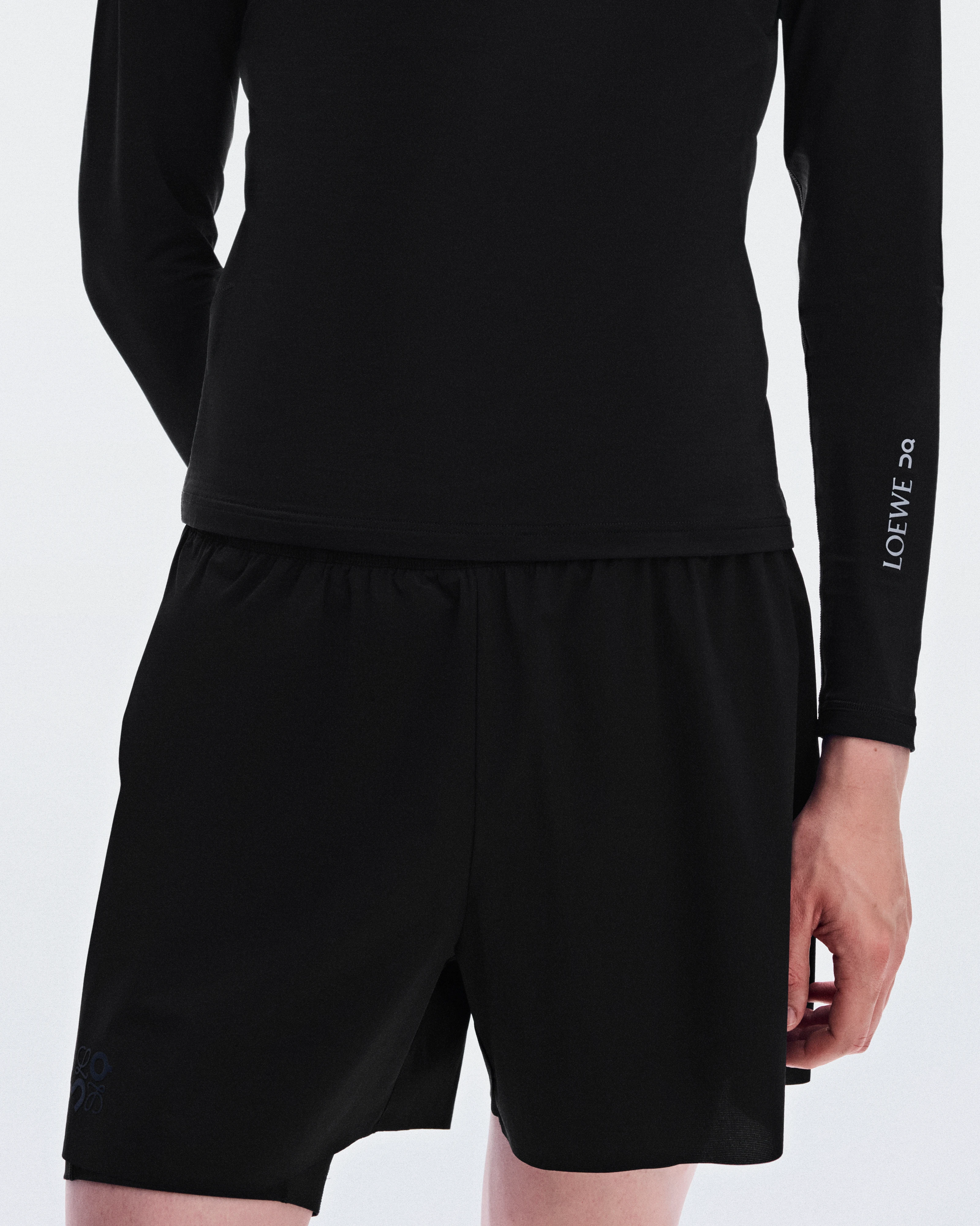 On Shorts LOEWE Black Men Shorts