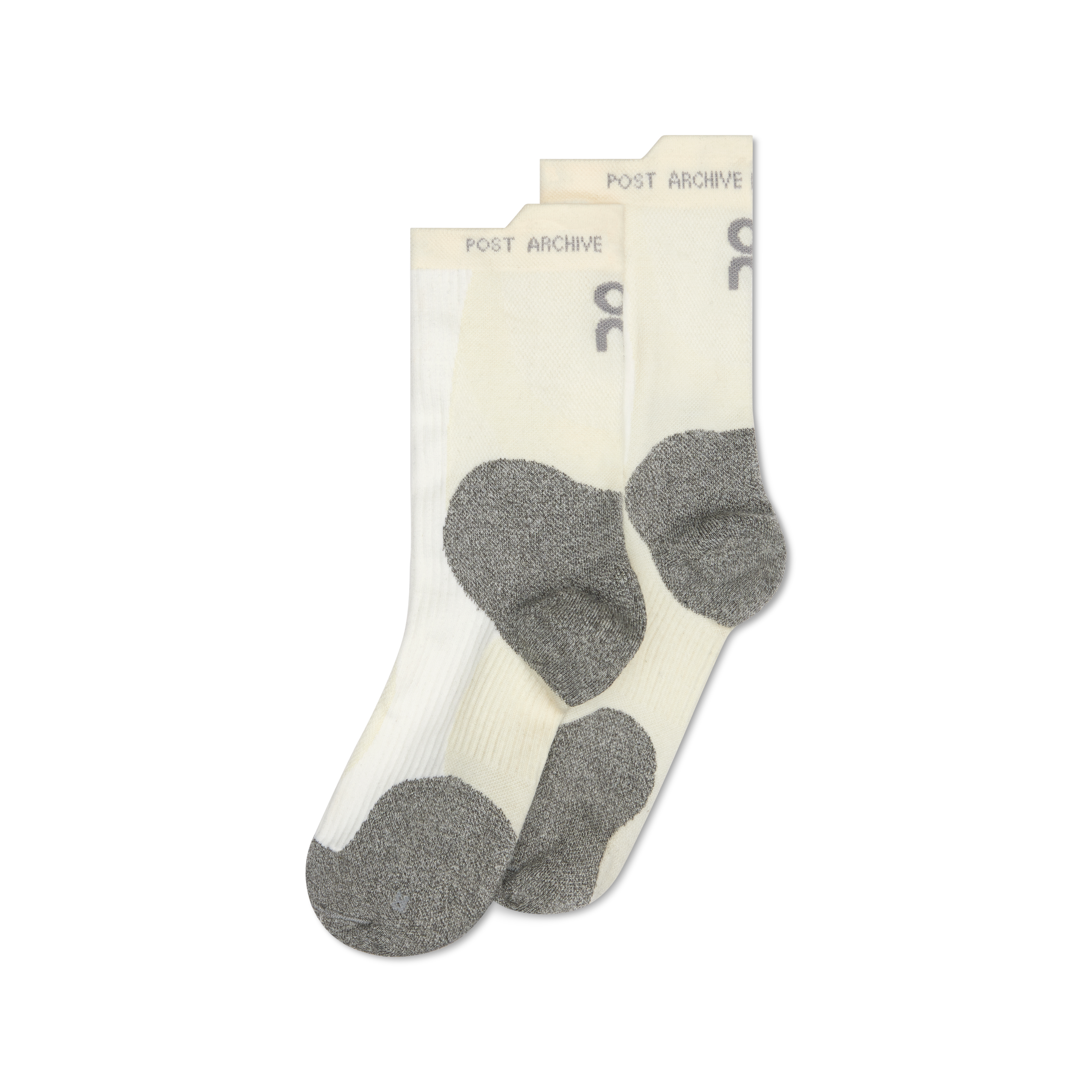 Merino Sock PAF in Ivory/Glacier