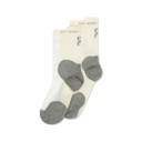 Merino Sock PAF in Ivory/Glacier