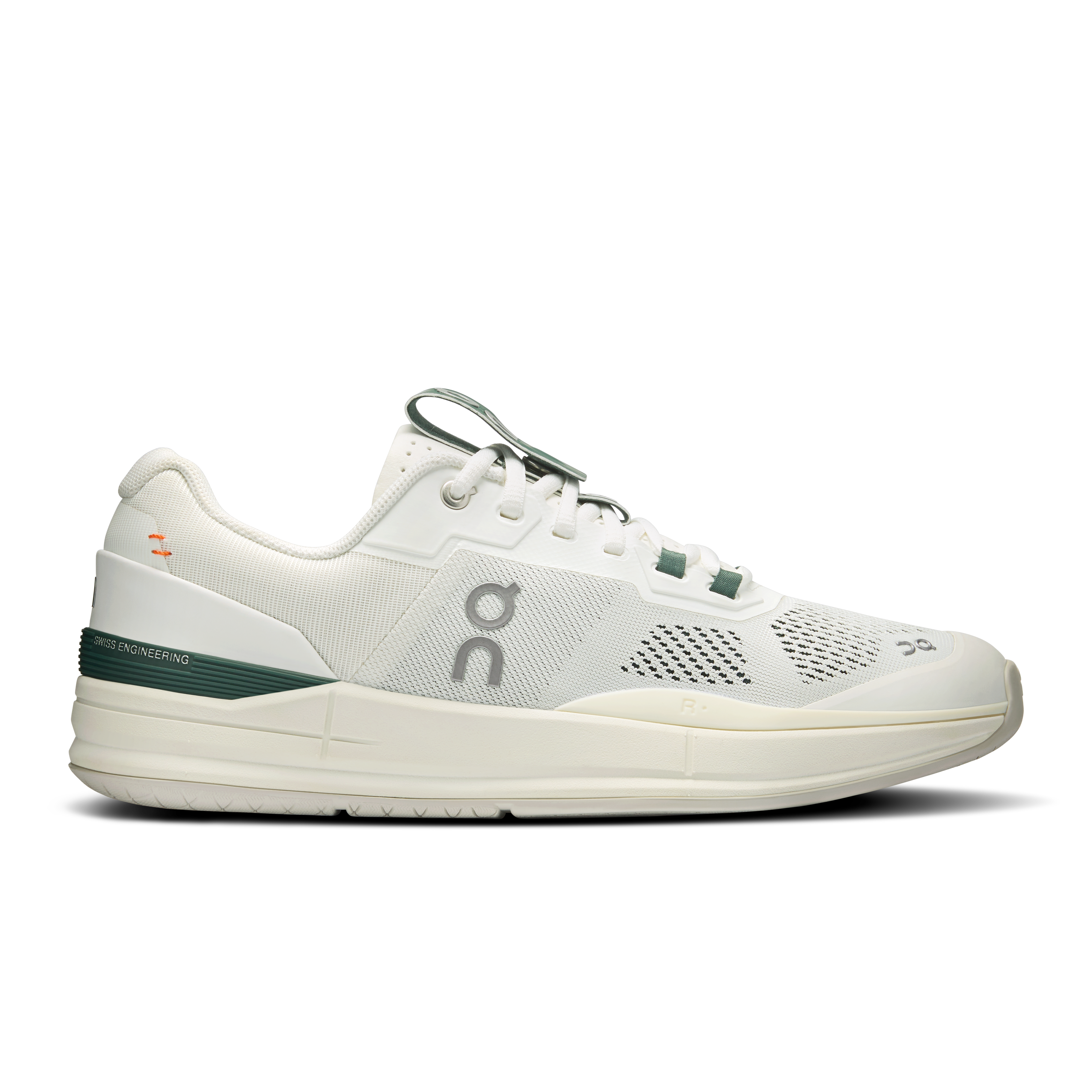 On THE ROGER Pro White & Evergreen Uomo Tennis Scarpe