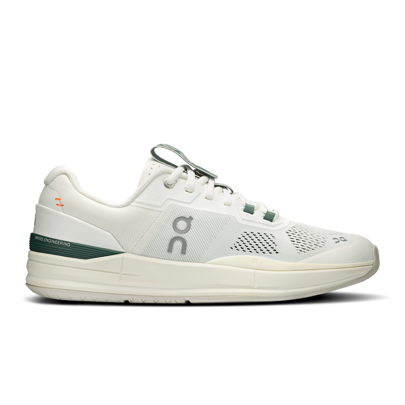 On THE ROGER Pro Zapatillas de Tenis para Hombre en White/Evergreen, Talla: 44, Polyester Tpu