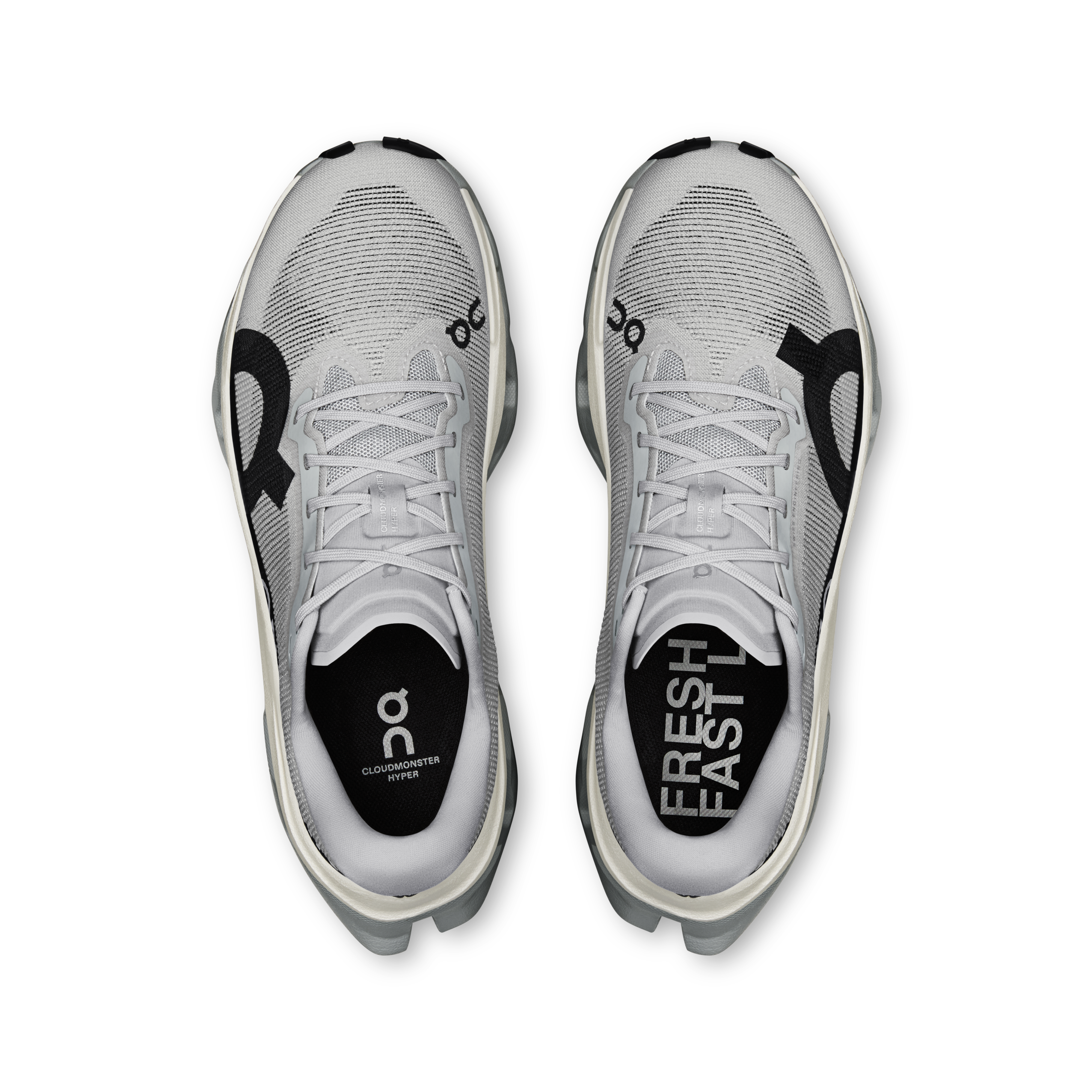 On Cloudmonster 3 Hyper Glacier & Black Women Road running Shoes