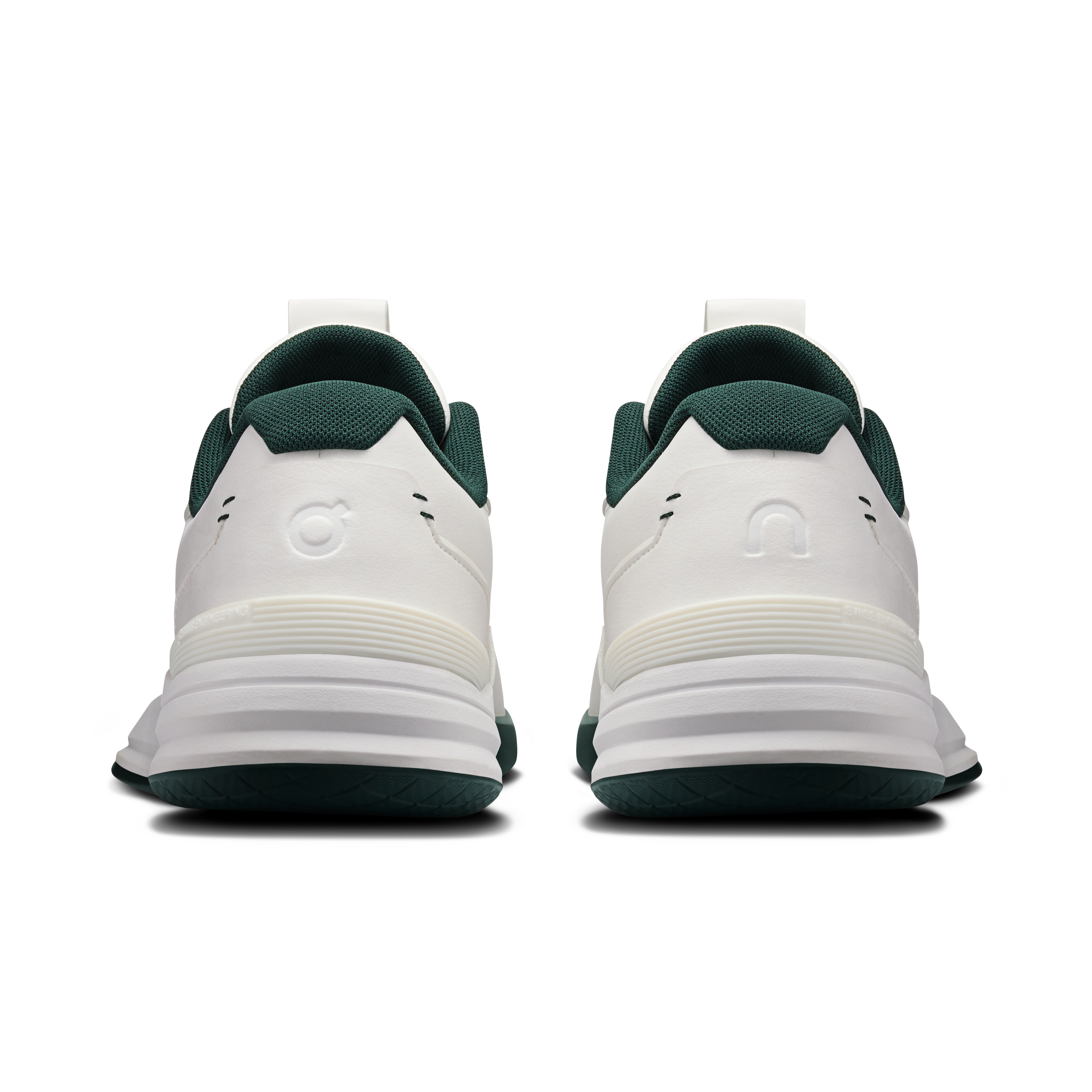 On THE ROGER Pro LDN White & Evergreen Women Tennis Shoes