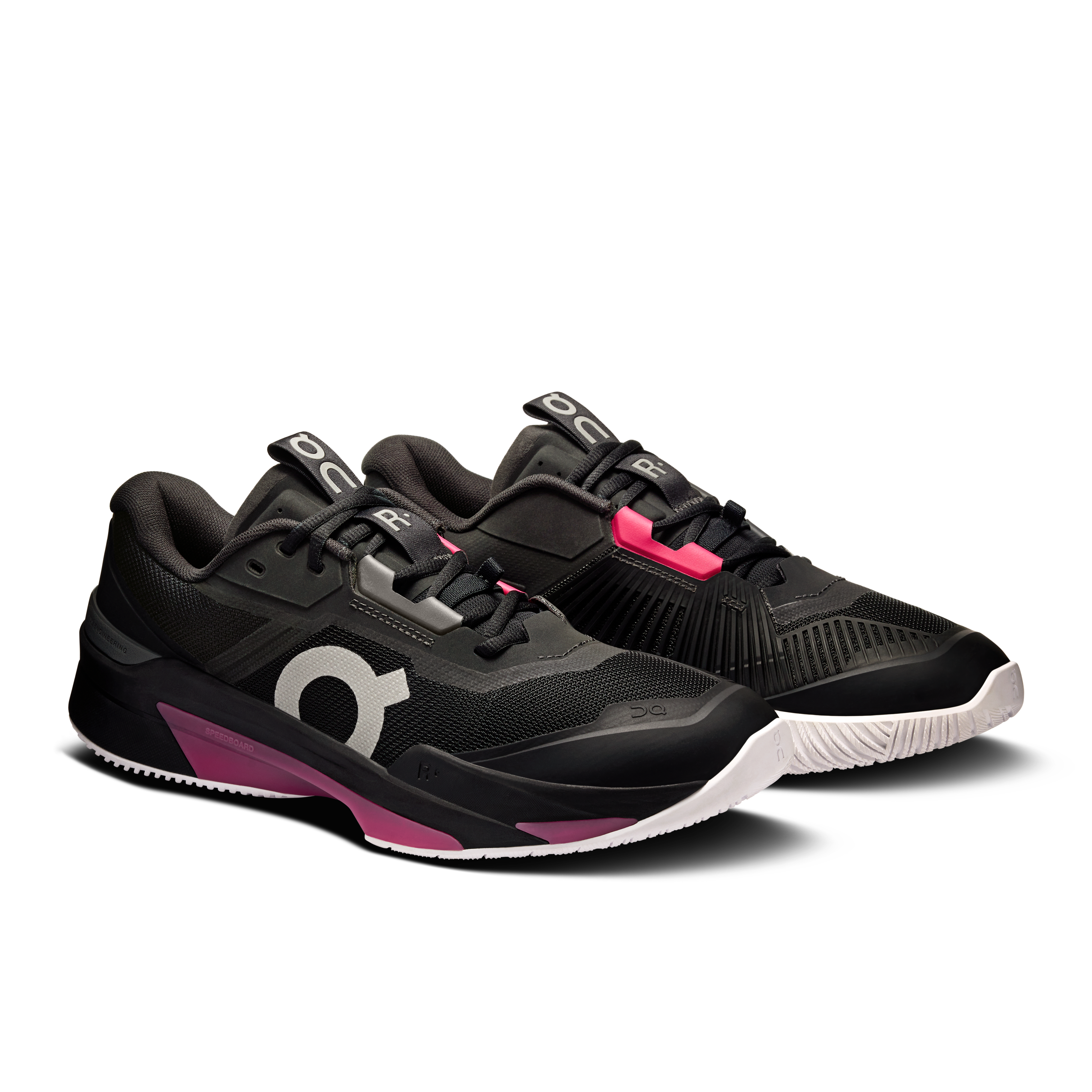 On THE ROGER Pro Fire Black & Pink Herren Tennis Schuhe