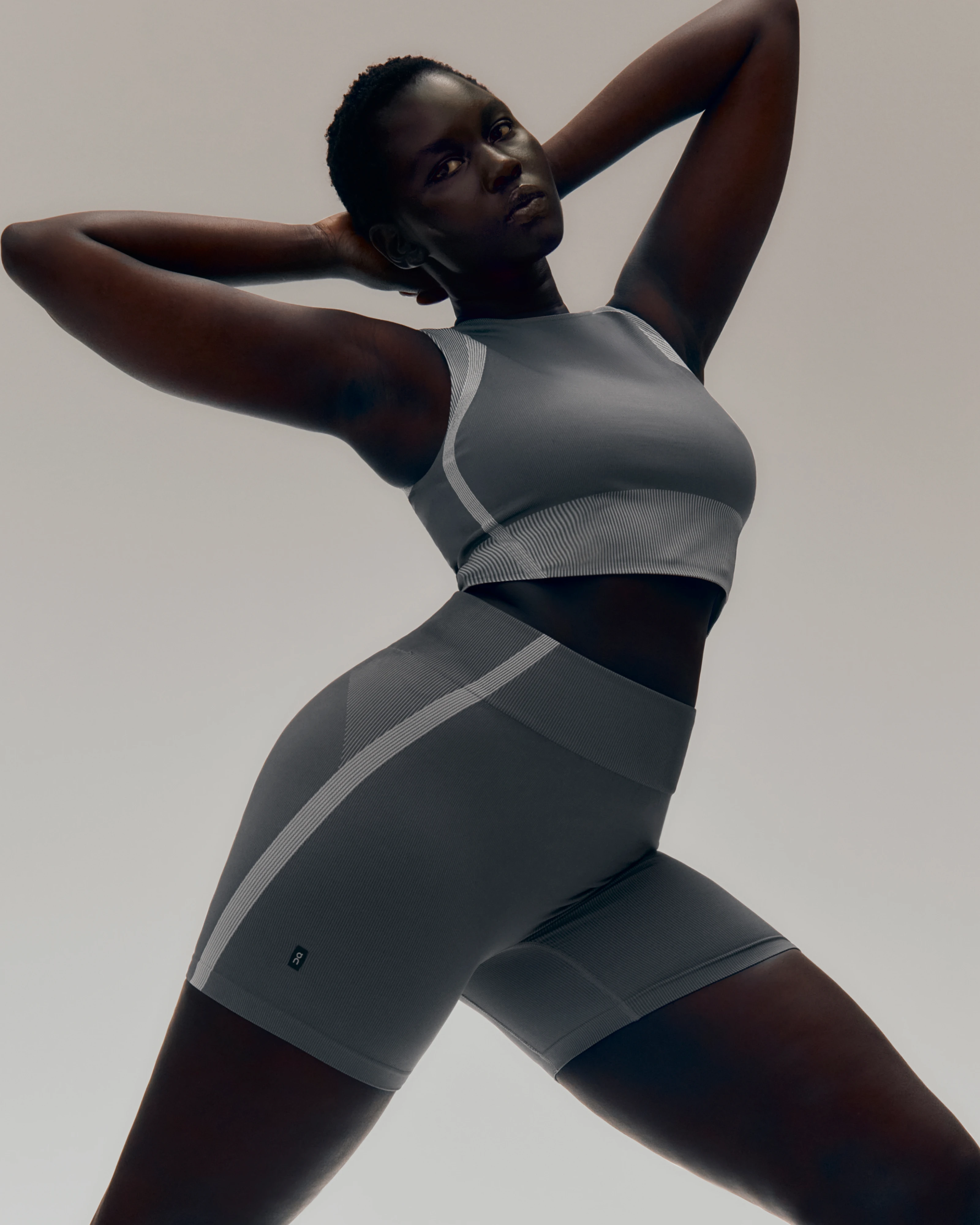 On Studio Knit Shorts Rock & Glacier Women Shorts