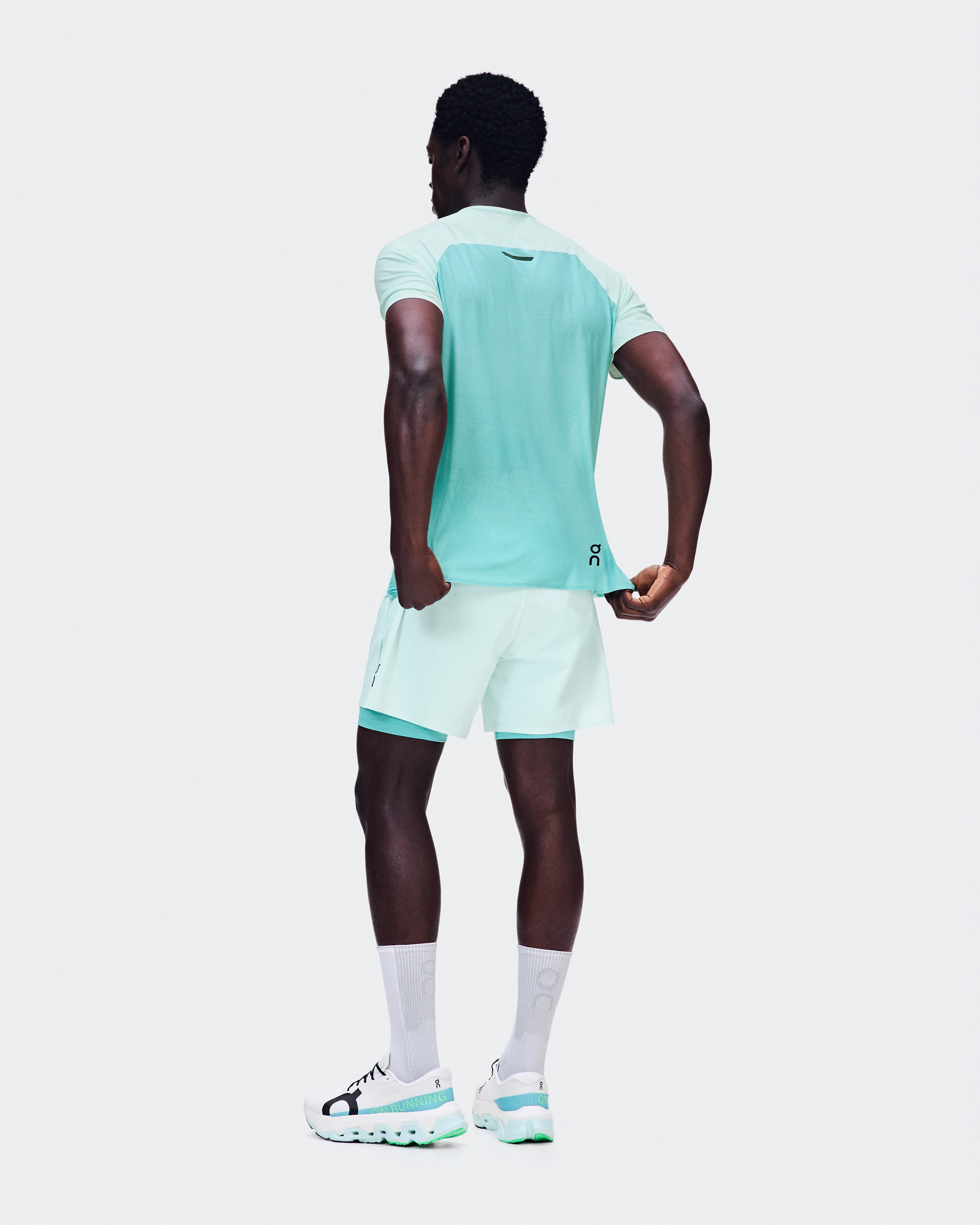 On Performance-T Flurry & Aquamarine Homme Hauts et t-shirts