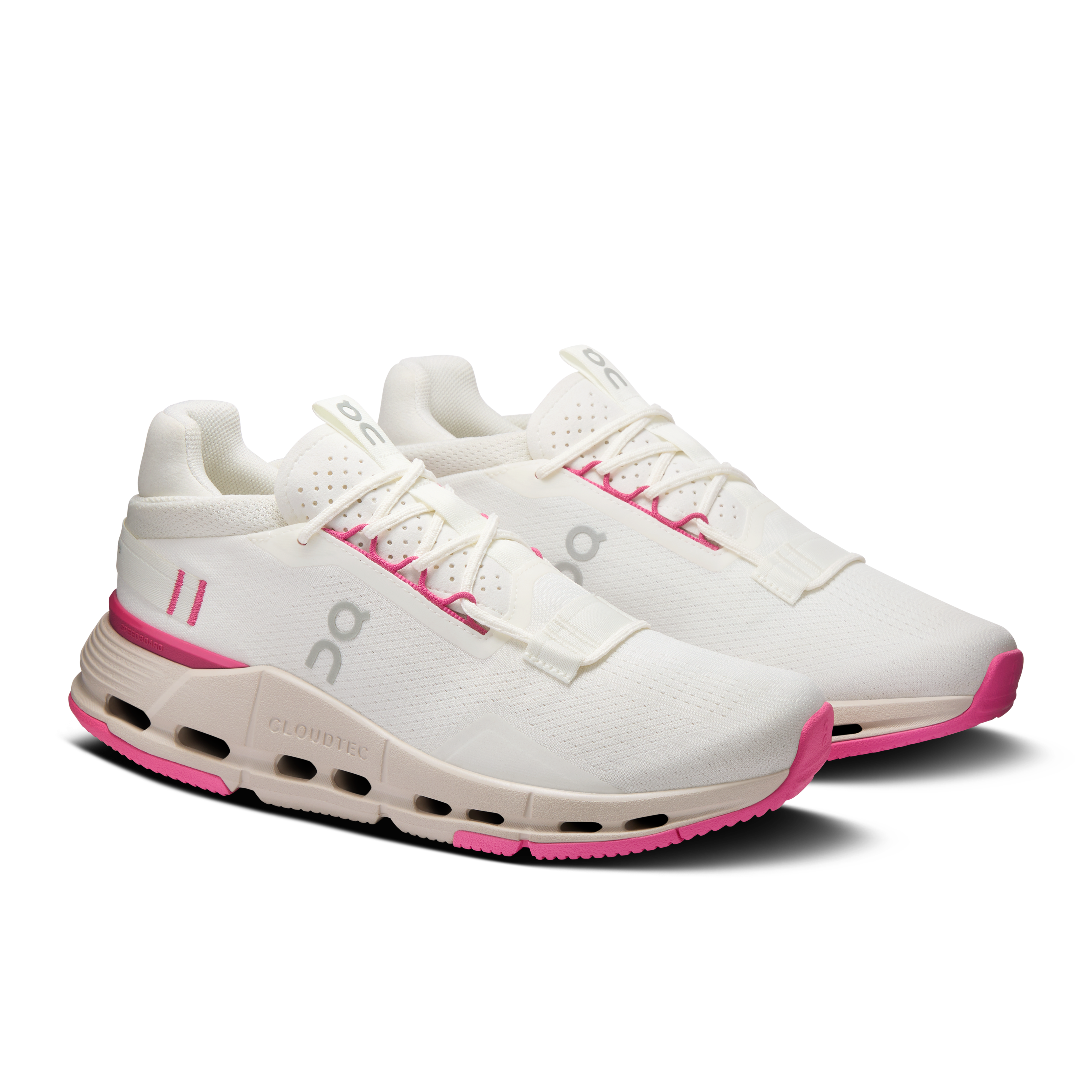 On Cloudnova 2 Ivory & Pink Mujer Vida activa Calzado