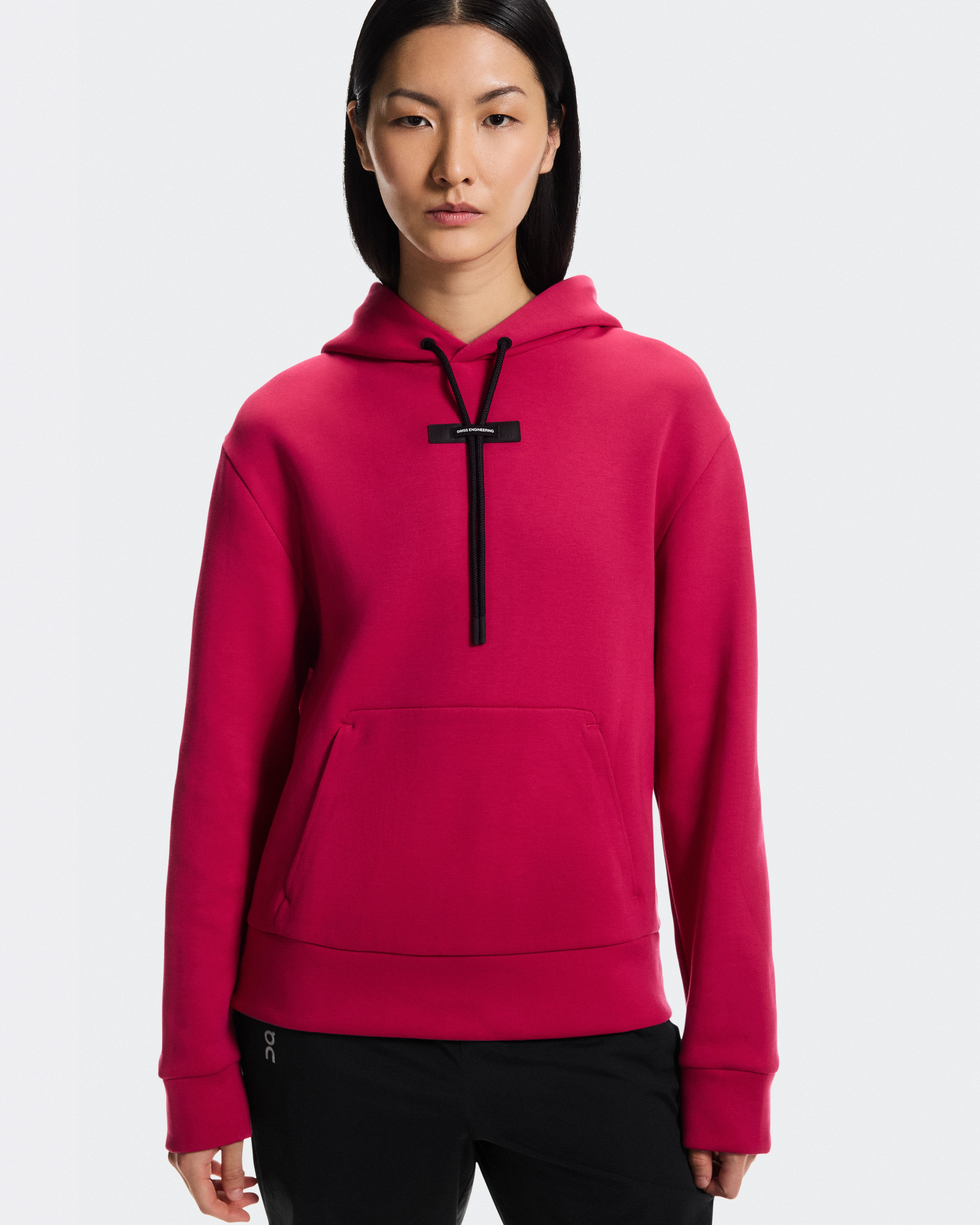 On Focus Tech Hoodie Grenadine Women Hoodies and sweatshirts