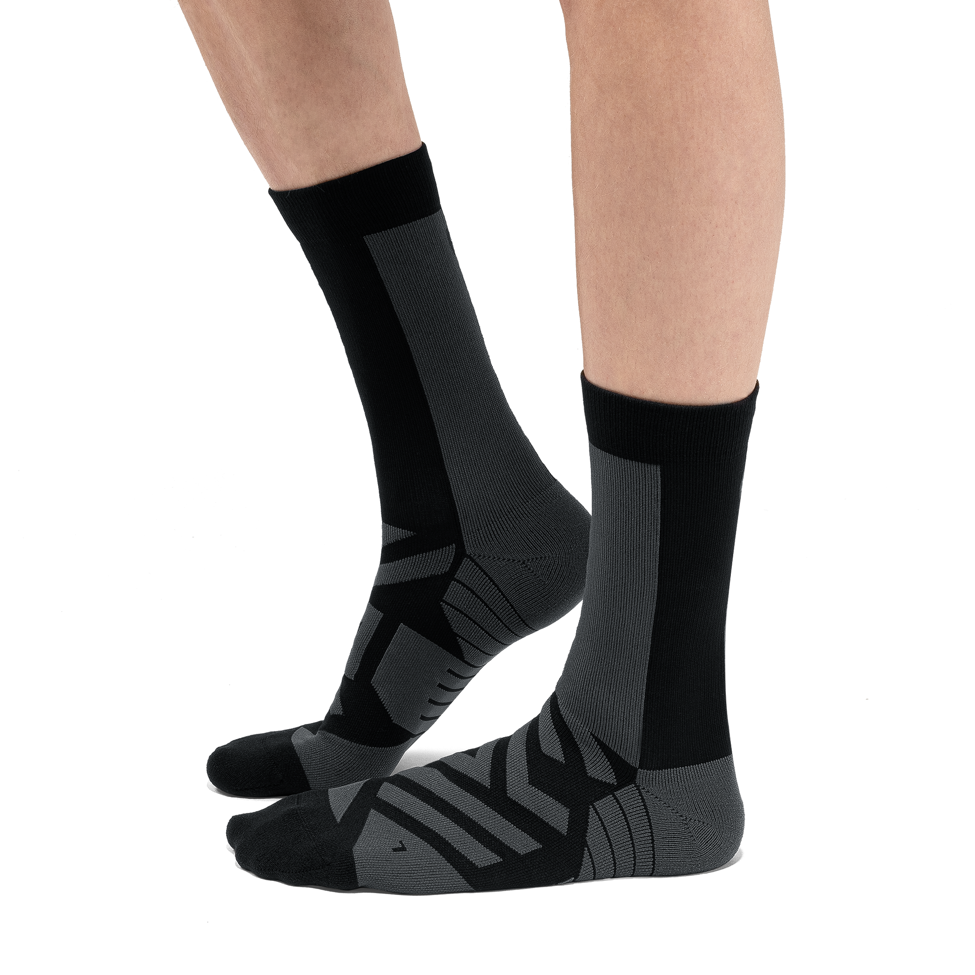 Performance High Sock in Black/Shadow