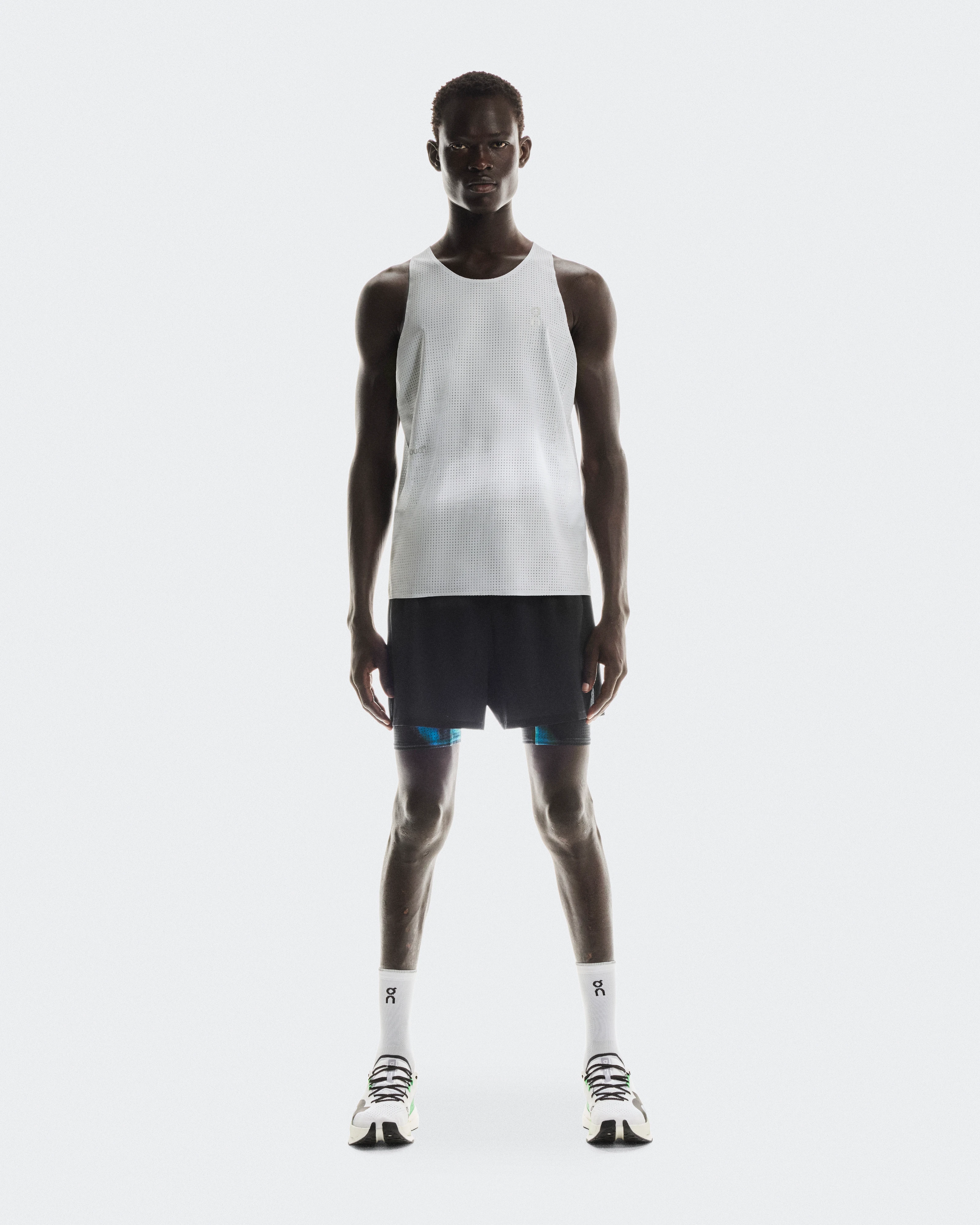 On Pace Shorts Black & Horizon Men Shorts