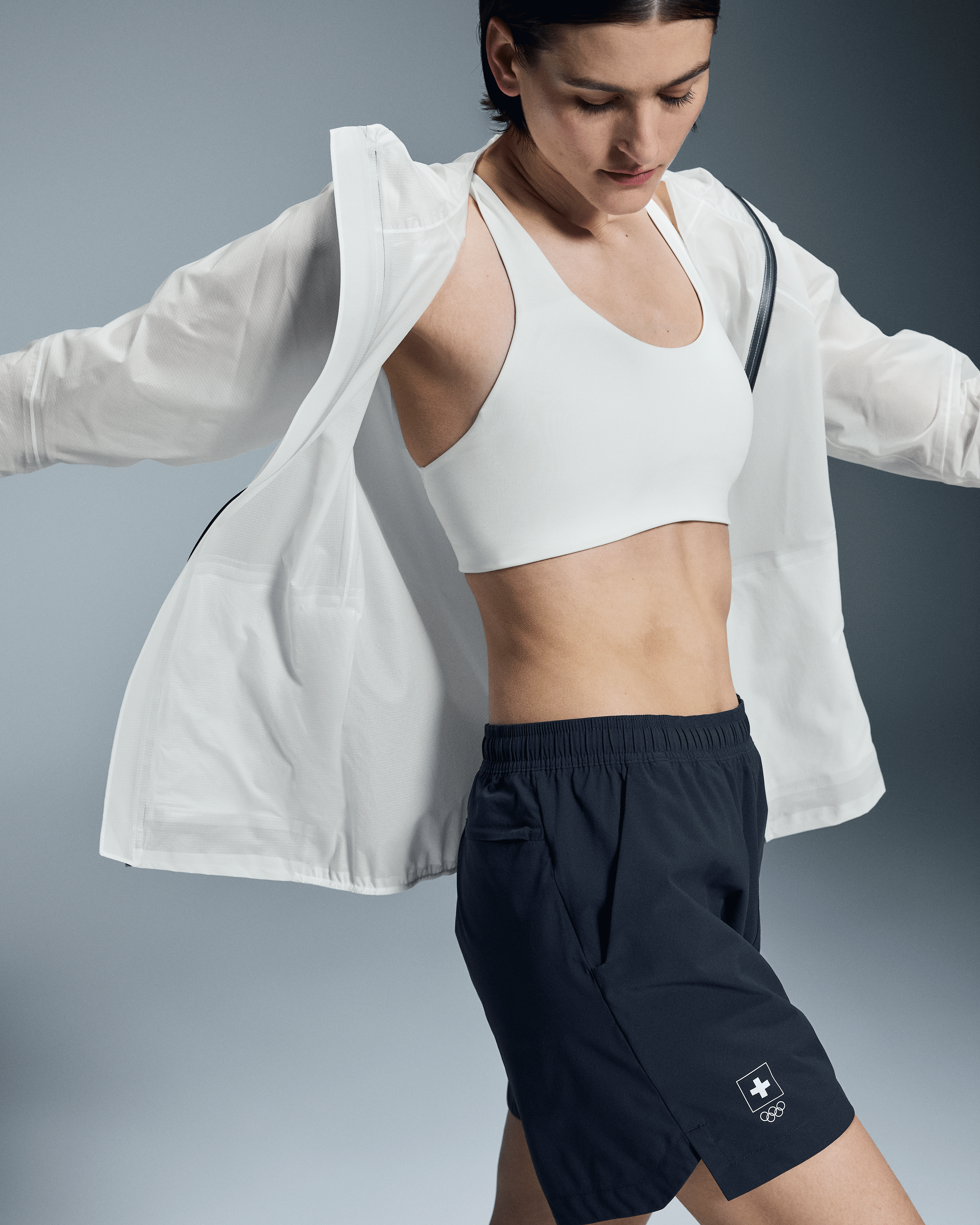On Swiss Olympic Ultra Jacket Undyed-White Women Jackets