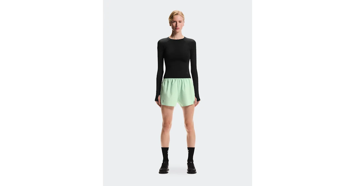 Shorts Train para mujer verde azulado · On